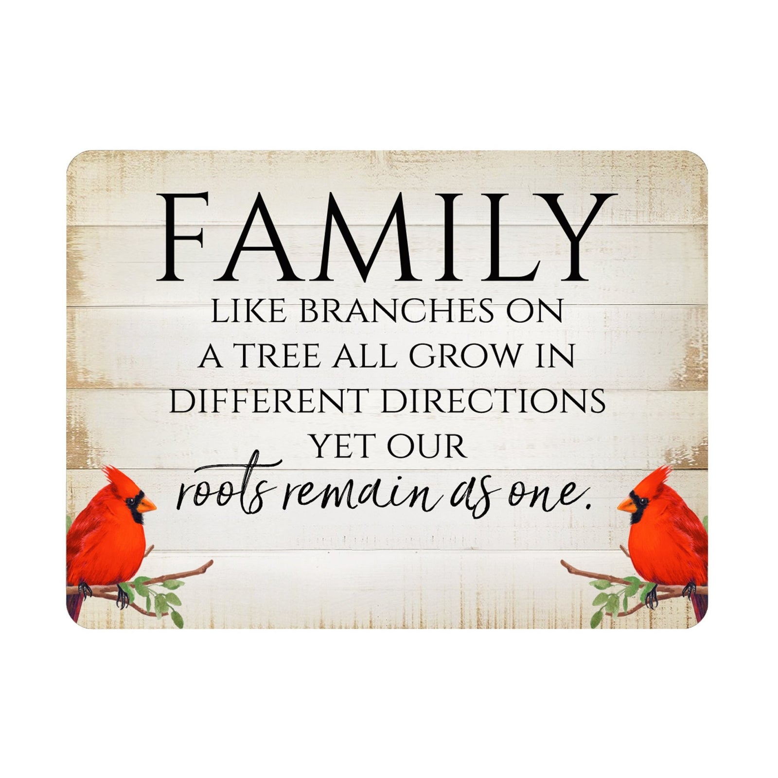 Elegant Vintage-Inspired Cardinal Wooden Magnet Printed With Everyday Inspirational Verses Gift Ideas - Family - LifeSong Milestones