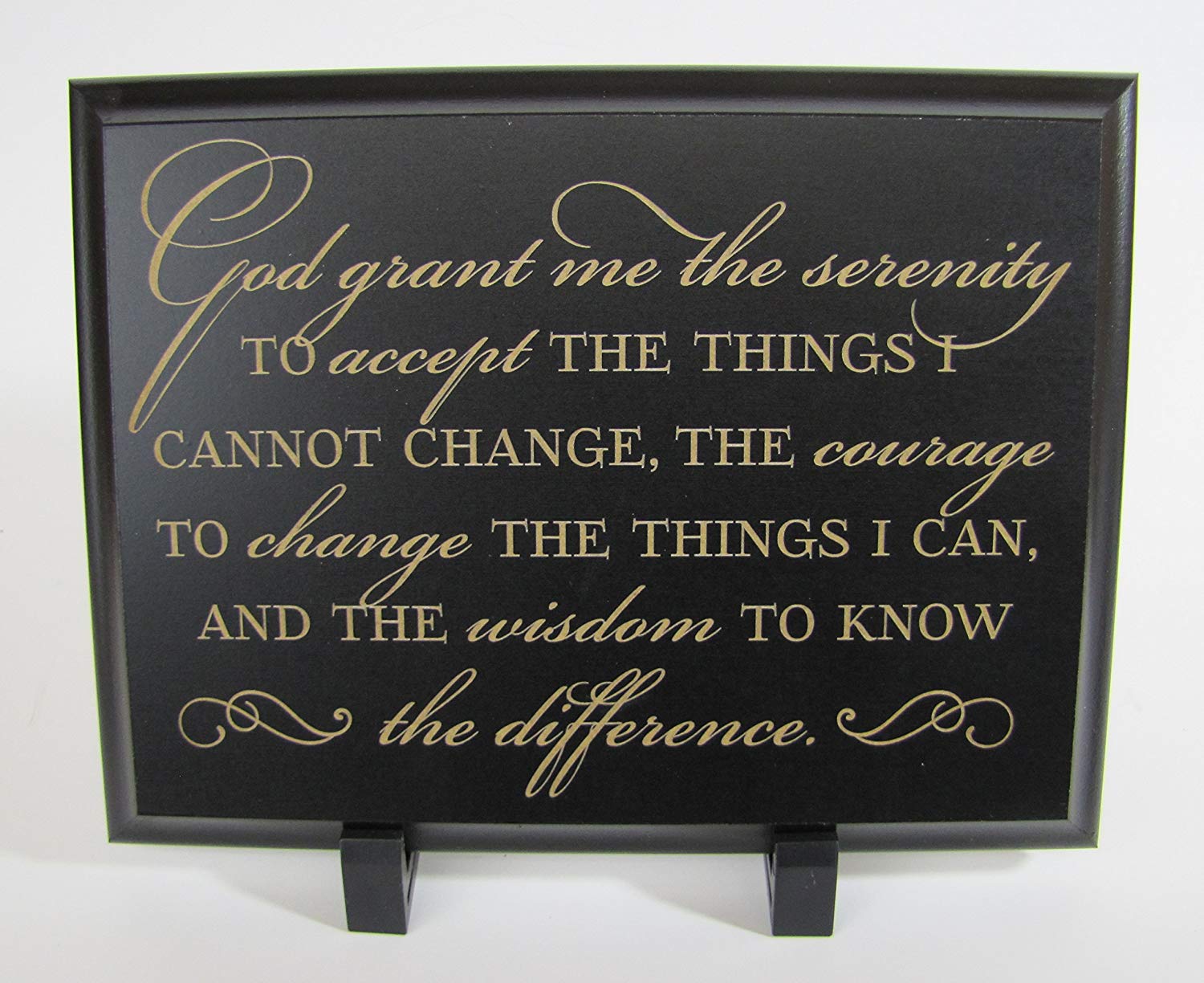 Engraved Encouraging Prayer Wall Plaque - God Grant Me - LifeSong Milestones
