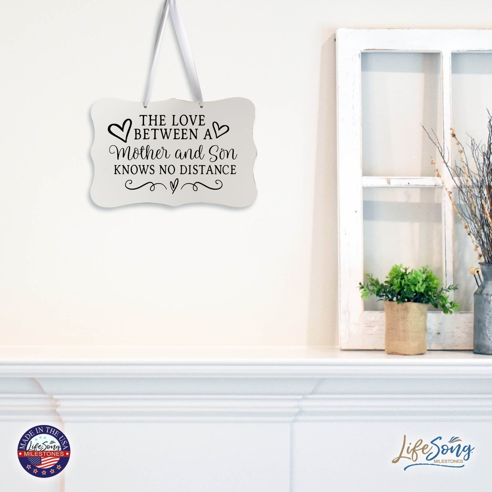 Every Day Inspirational Hanging Wall Plaque - Mother And Son - LifeSong Milestones