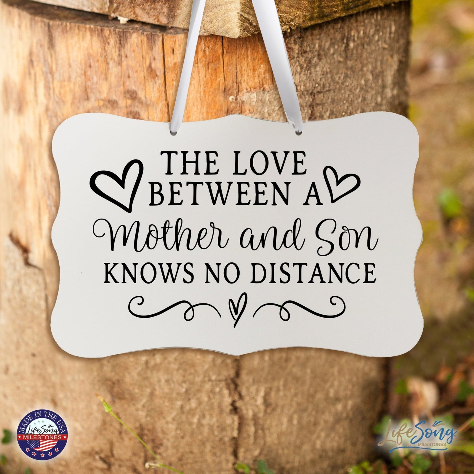 Every Day Inspirational Hanging Wall Plaque - Mother And Son - LifeSong Milestones