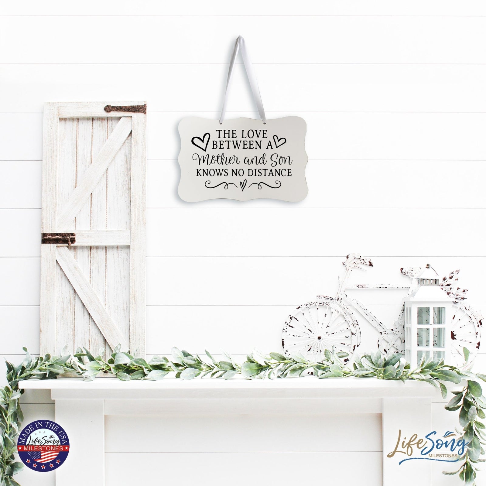 Every Day Inspirational Hanging Wall Plaque - Mother And Son - LifeSong Milestones