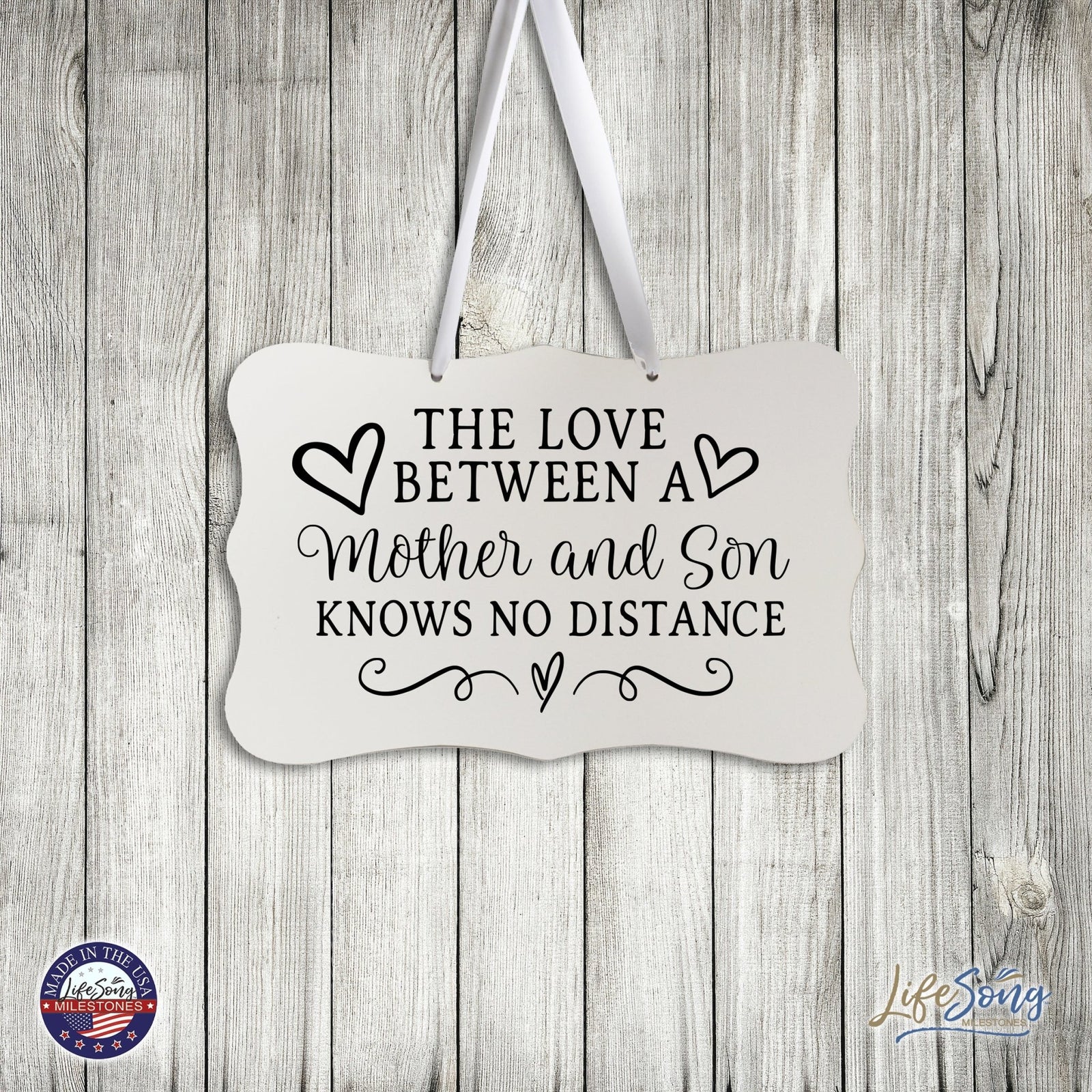Every Day Inspirational Hanging Wall Plaque - Mother And Son - LifeSong Milestones