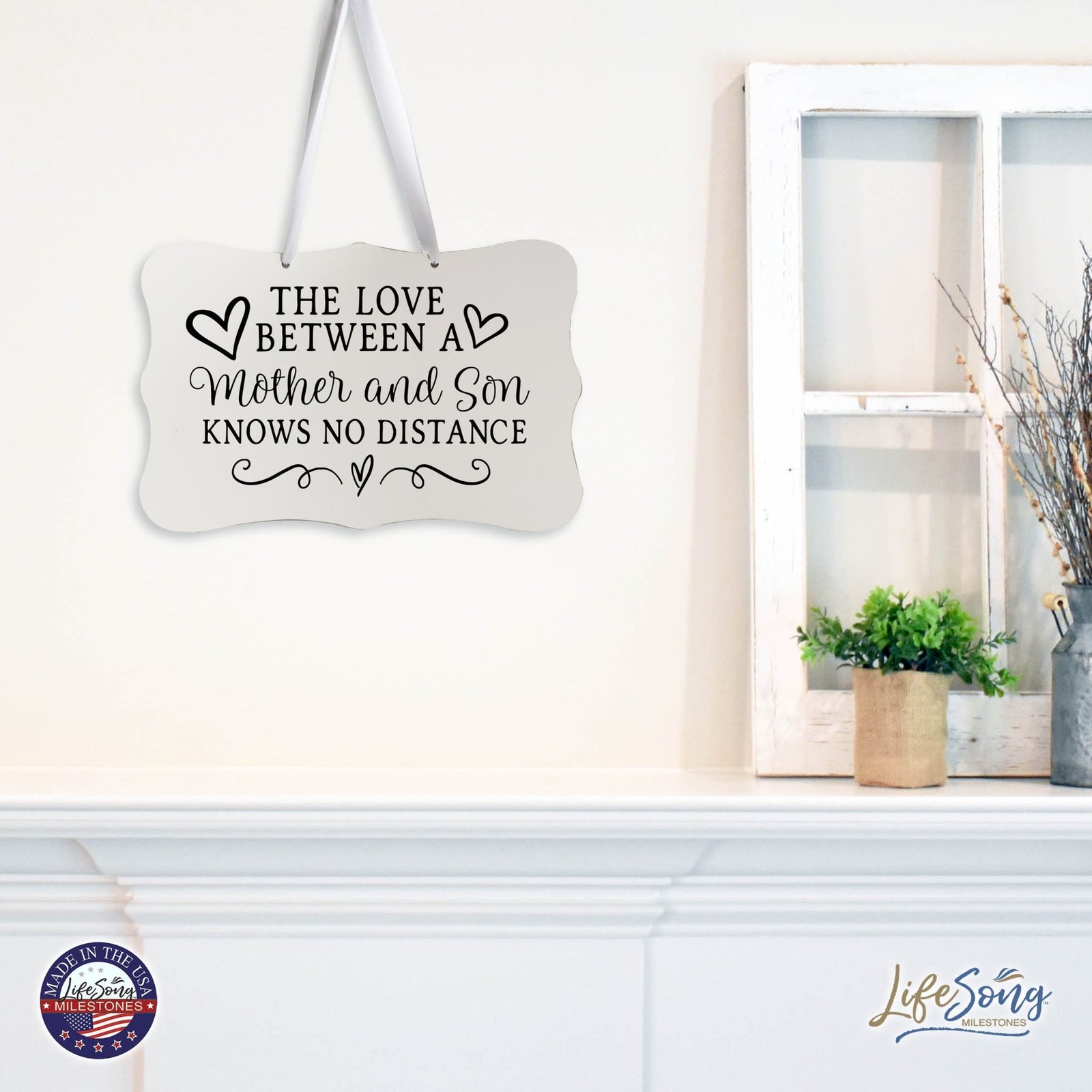 Every Day Inspirational Hanging Wall Plaque - Mother And Son - LifeSong Milestones