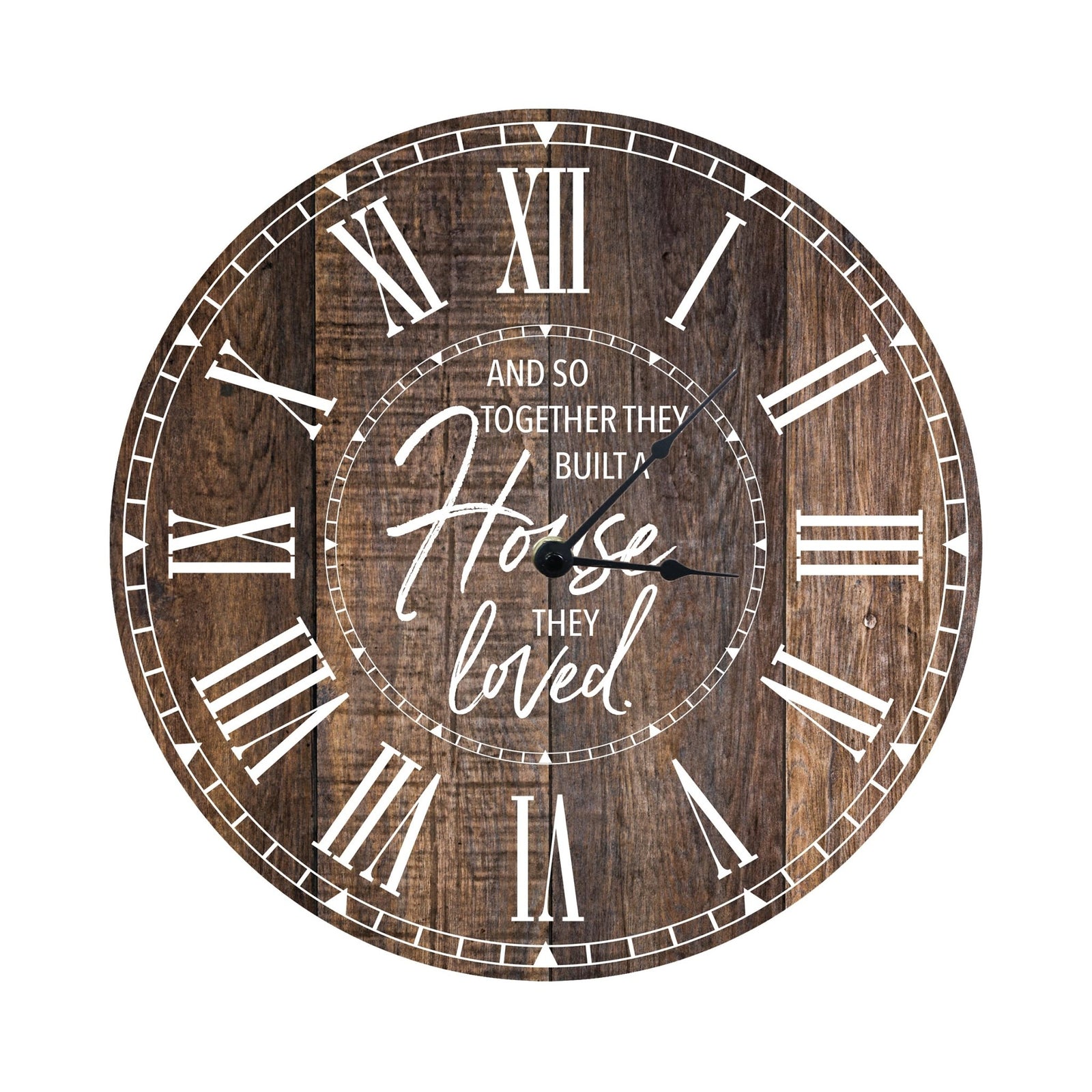 Everyday Home and Family Clock 12” x .0125” And So Together - LifeSong Milestones