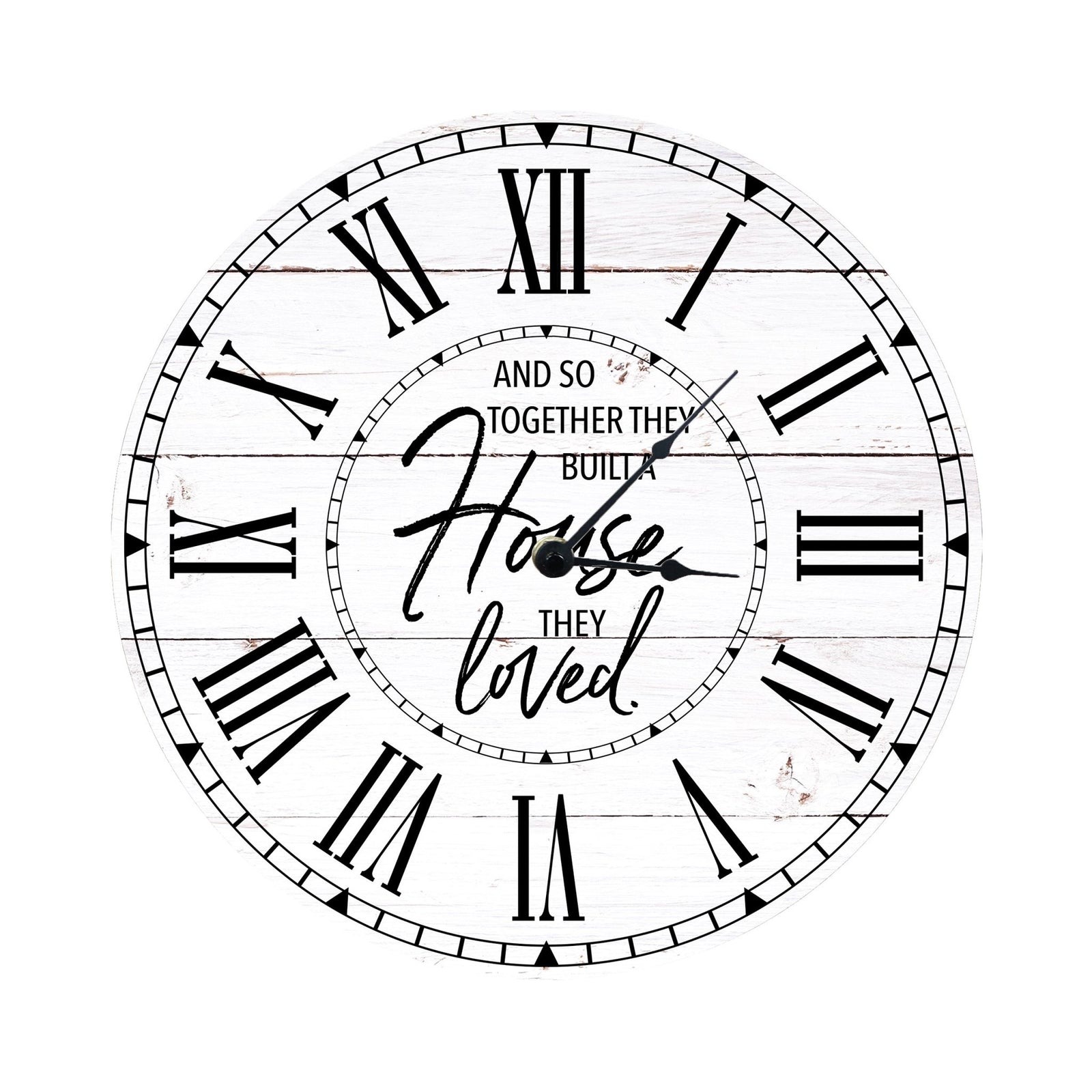 Everyday Home and Family Clock 12” x .0125” And So Together - LifeSong Milestones