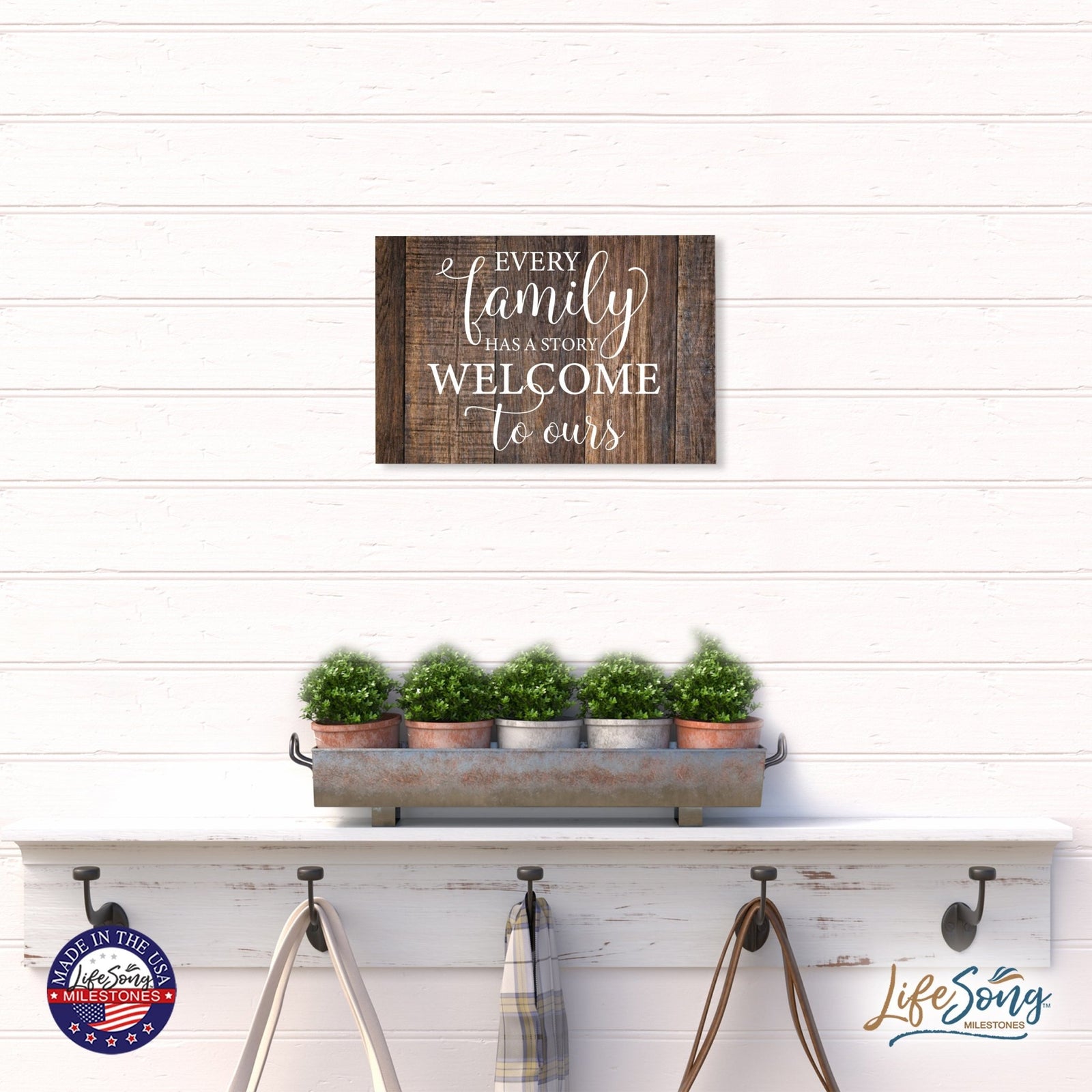 Everyday Inspirational 6.8 Wall Sign - Every Family Has - LifeSong Milestones
