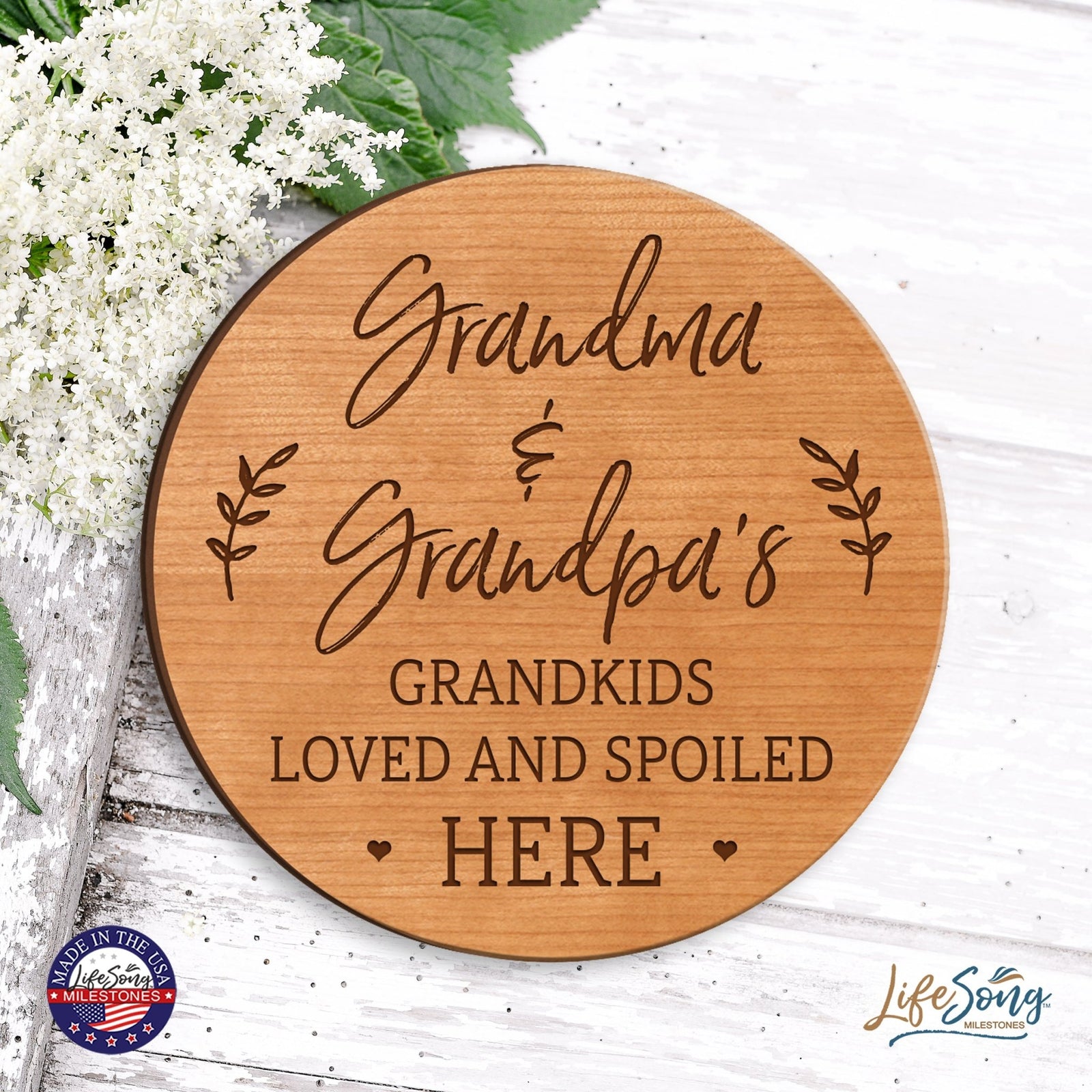 Everyday Lazy Susan 12x12 Grandkids - LifeSong Milestones