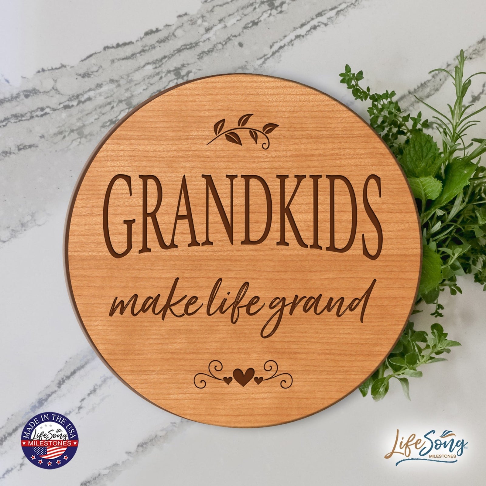 Everyday Lazy Susan 12x12 Grandkids - LifeSong Milestones