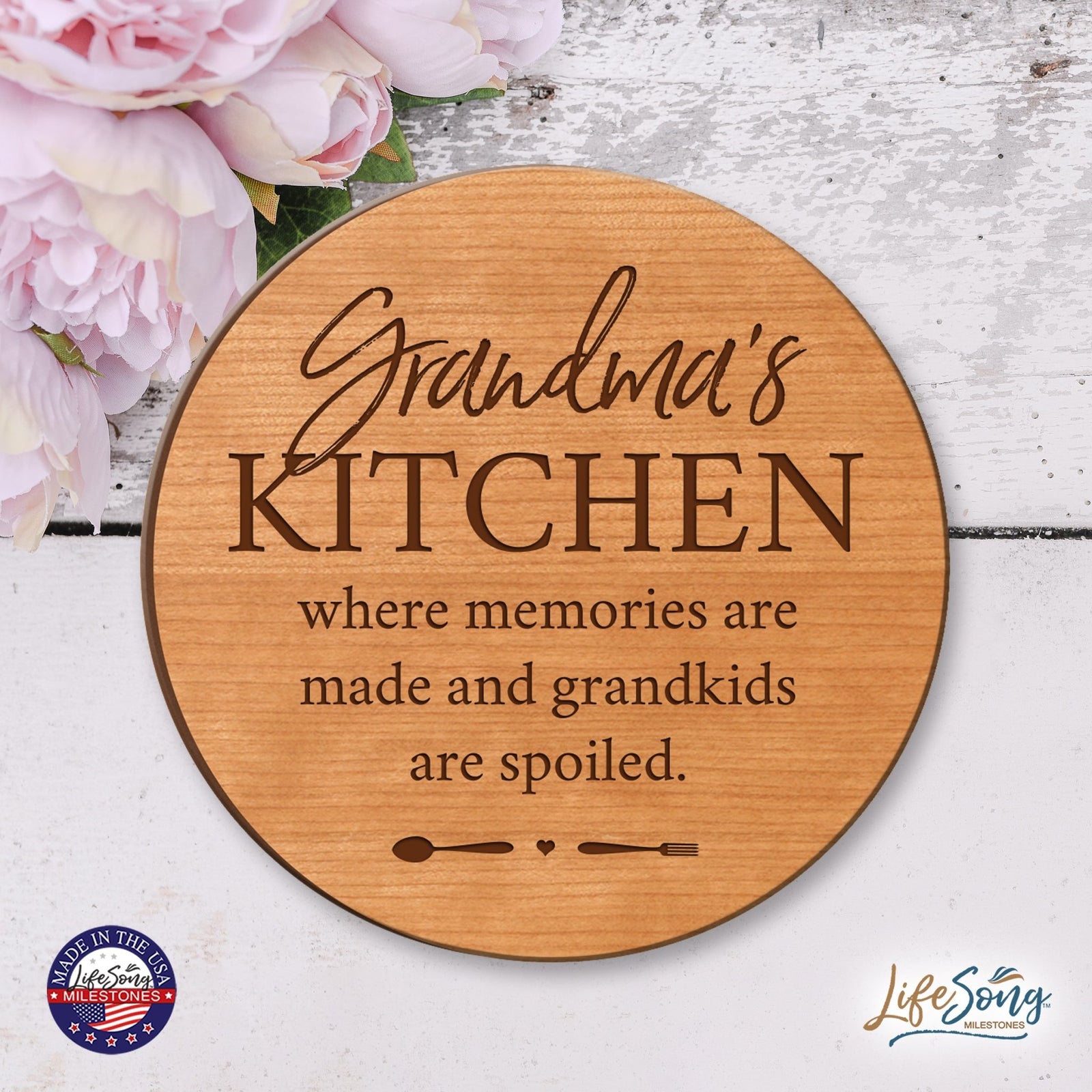 Everyday Lazy Susan 12x12 Grandparents - LifeSong Milestones