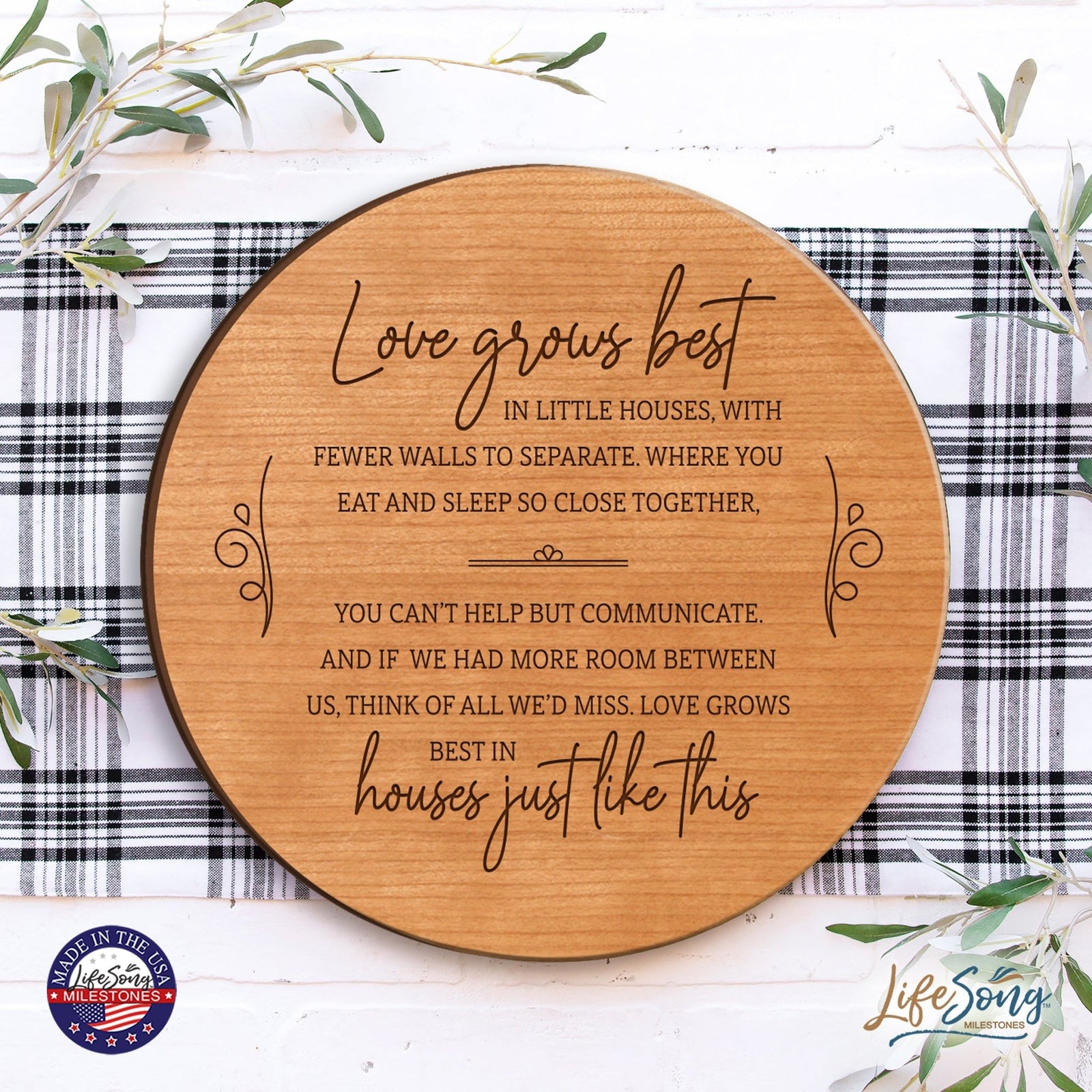 Everyday Lazy Susan 12x12 Grandparents - LifeSong Milestones