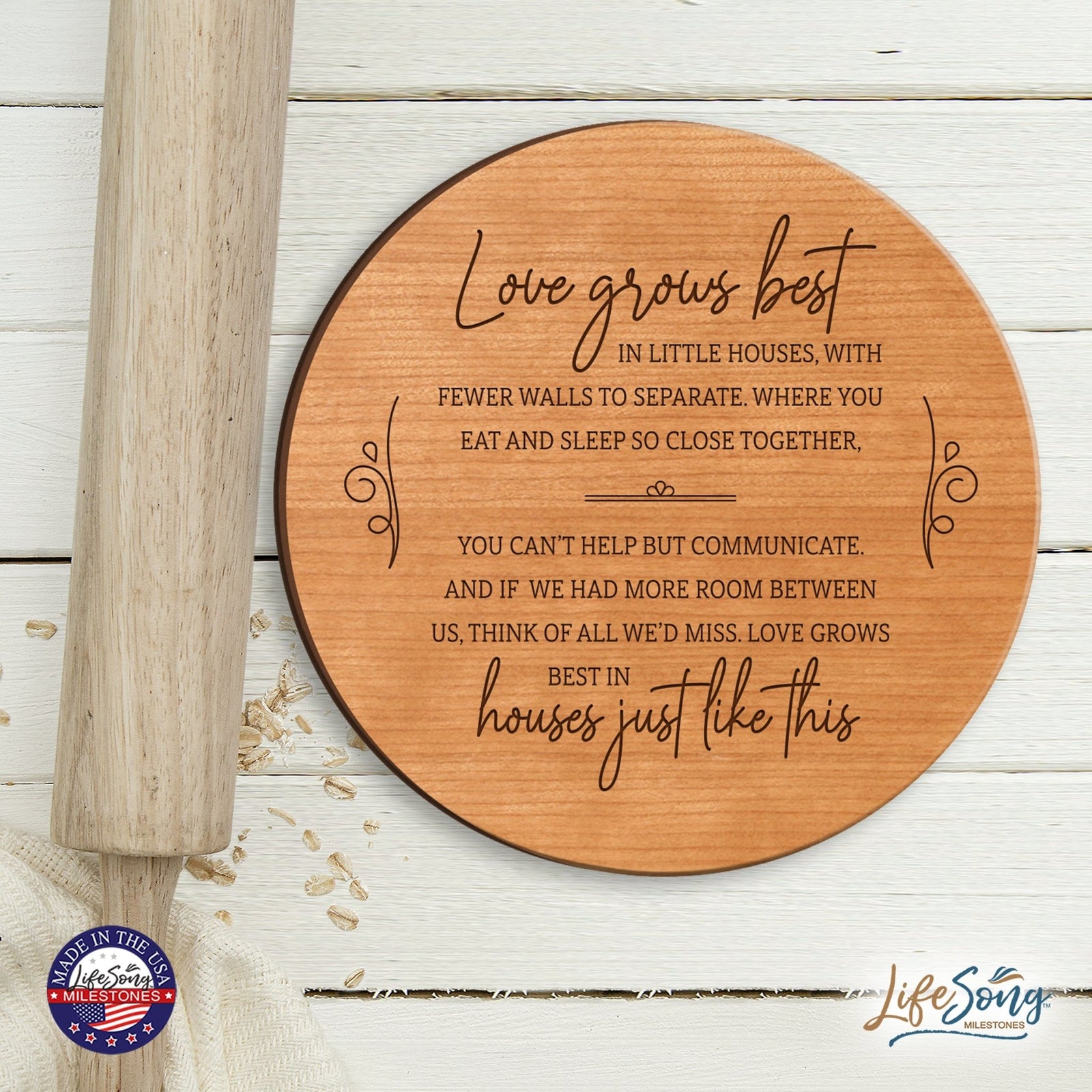 Everyday Lazy Susan 12x12 Grandparents - LifeSong Milestones