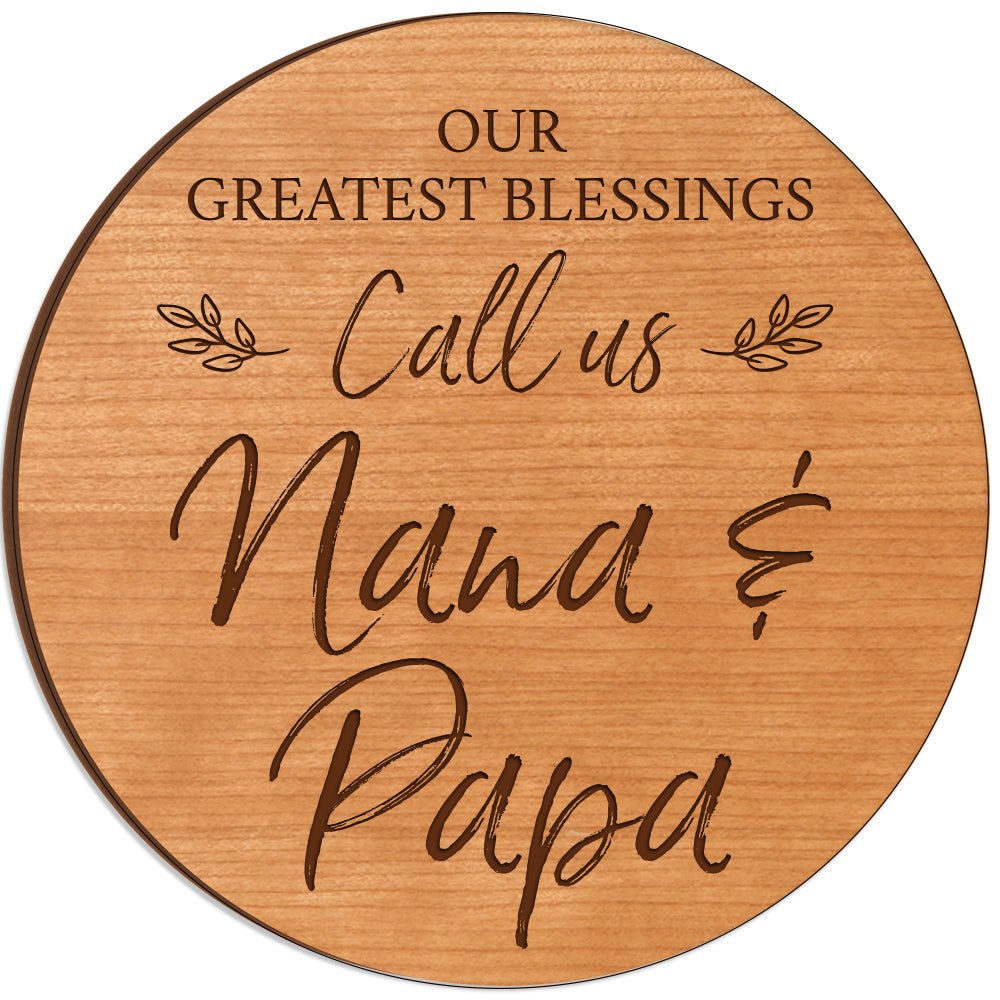 Everyday Lazy Susan 12x12 Greatest Blessings Nana & Papa - LifeSong Milestones
