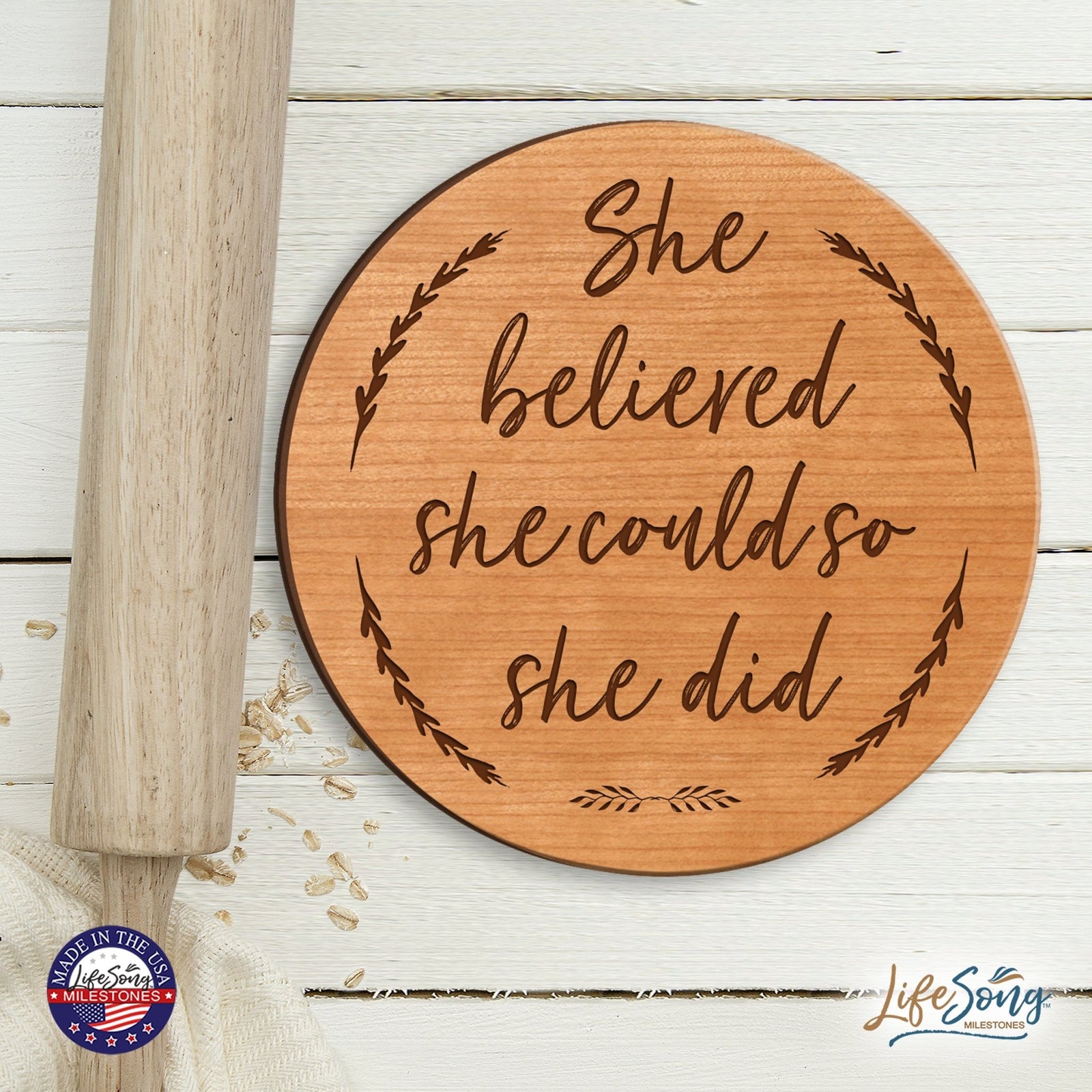 Everyday Lazy Susan 12x12 Mixed Verses - LifeSong Milestones