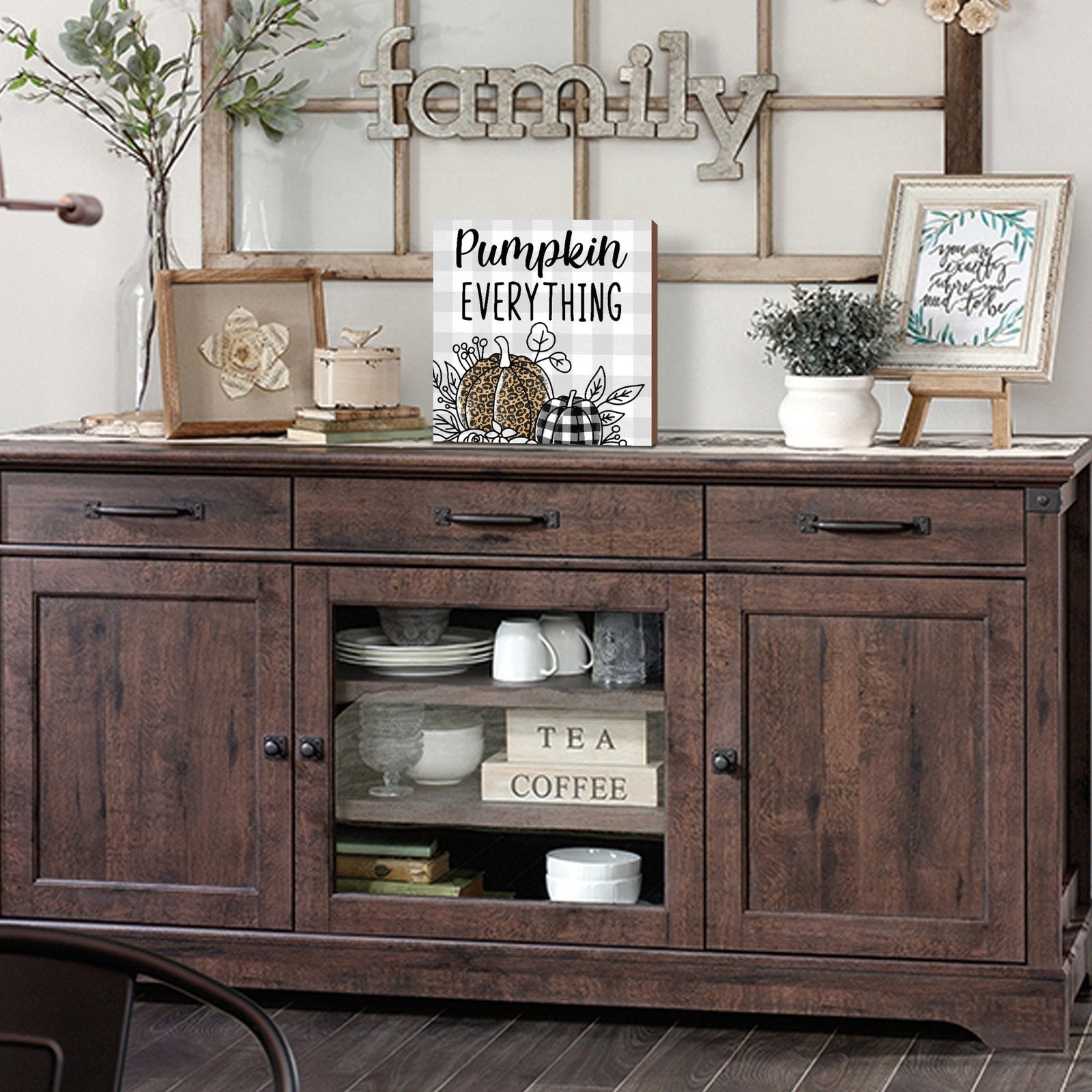 Fall Themed Unique Shelf Décor and Tabletop Signs - LifeSong Milestones