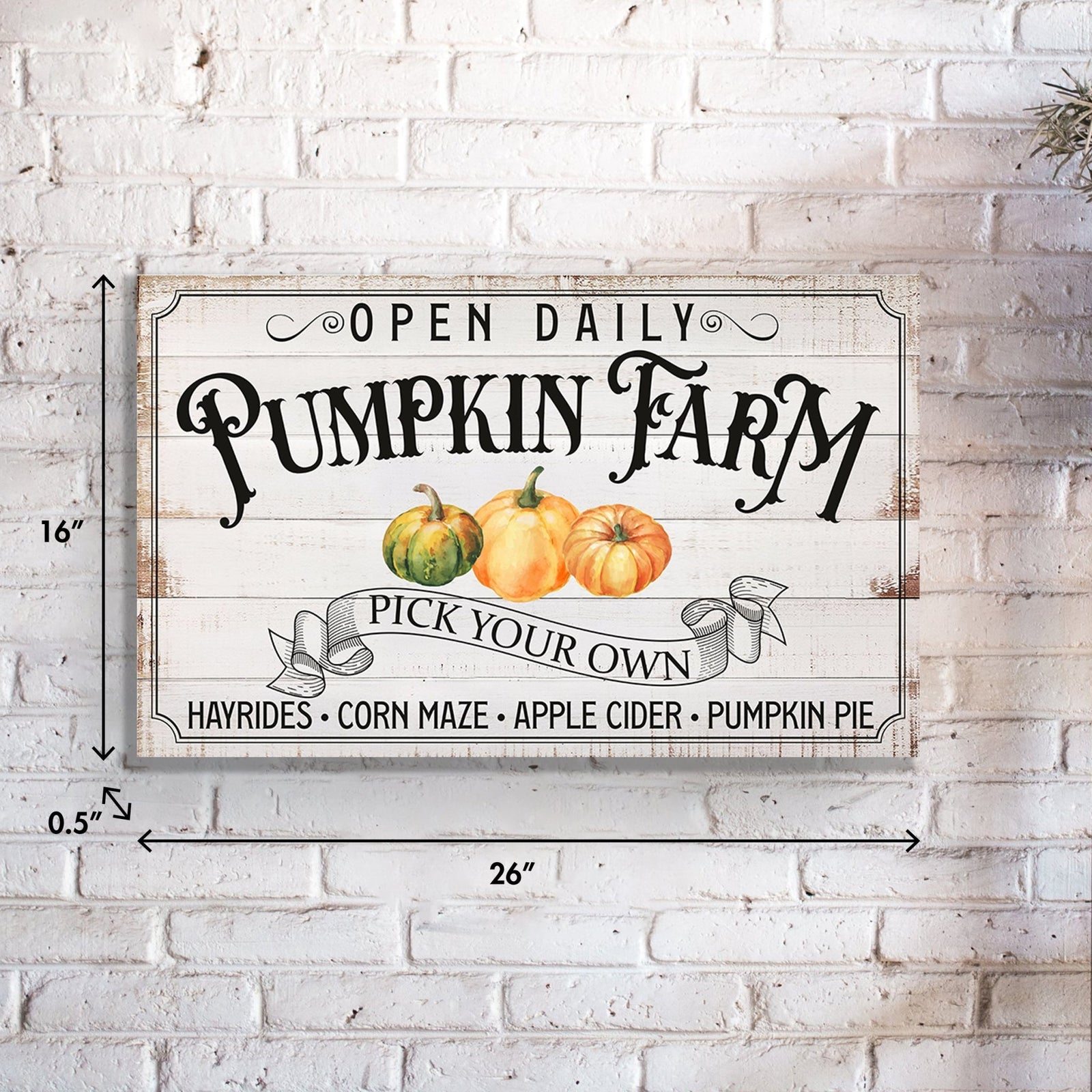 Fall Themed Wooden Inspirational Wall Plaque - LifeSong Milestones