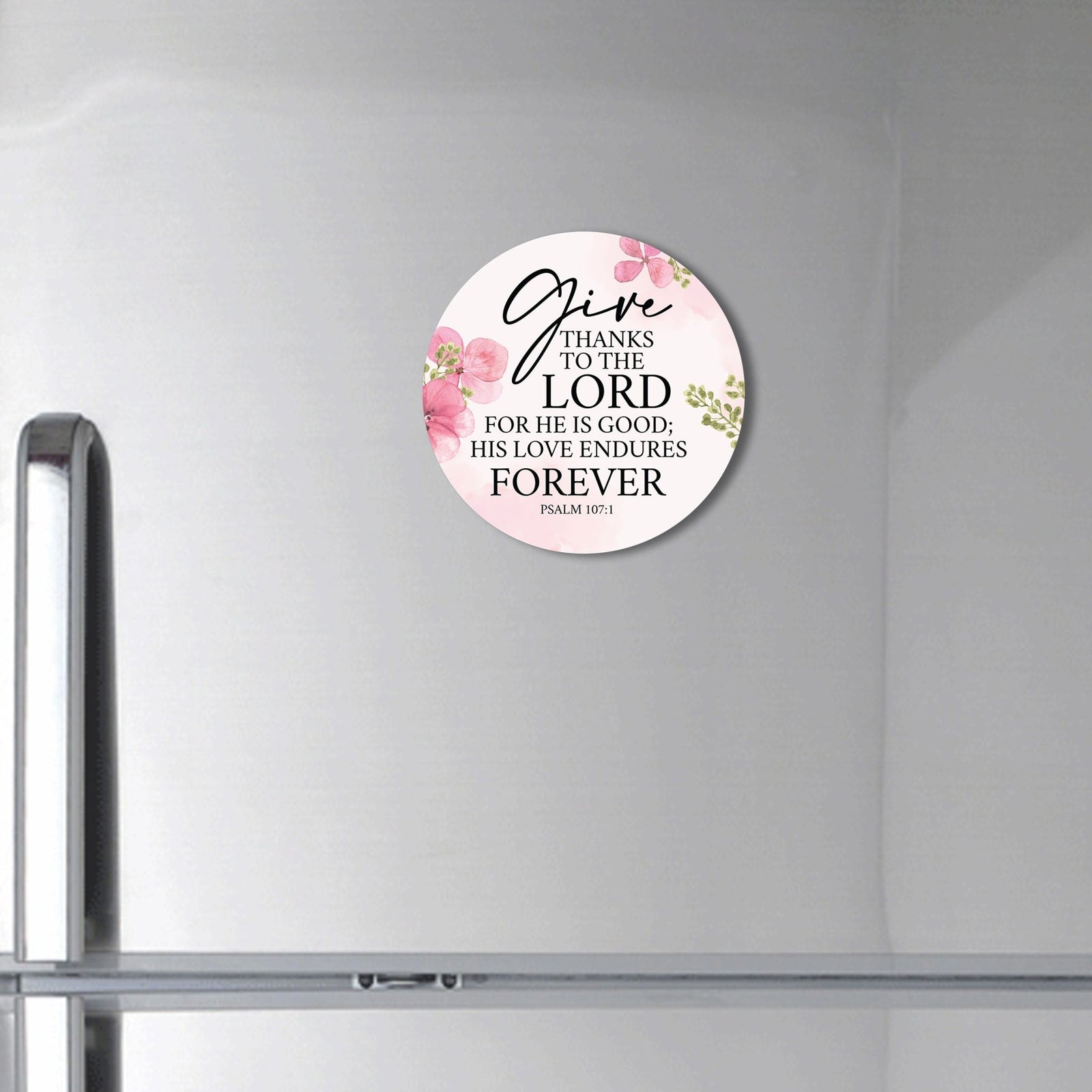 Family & Home Round Refrigerator Magnet Perfect Gift Idea For Home Décor - Give Thanks - LifeSong Milestones