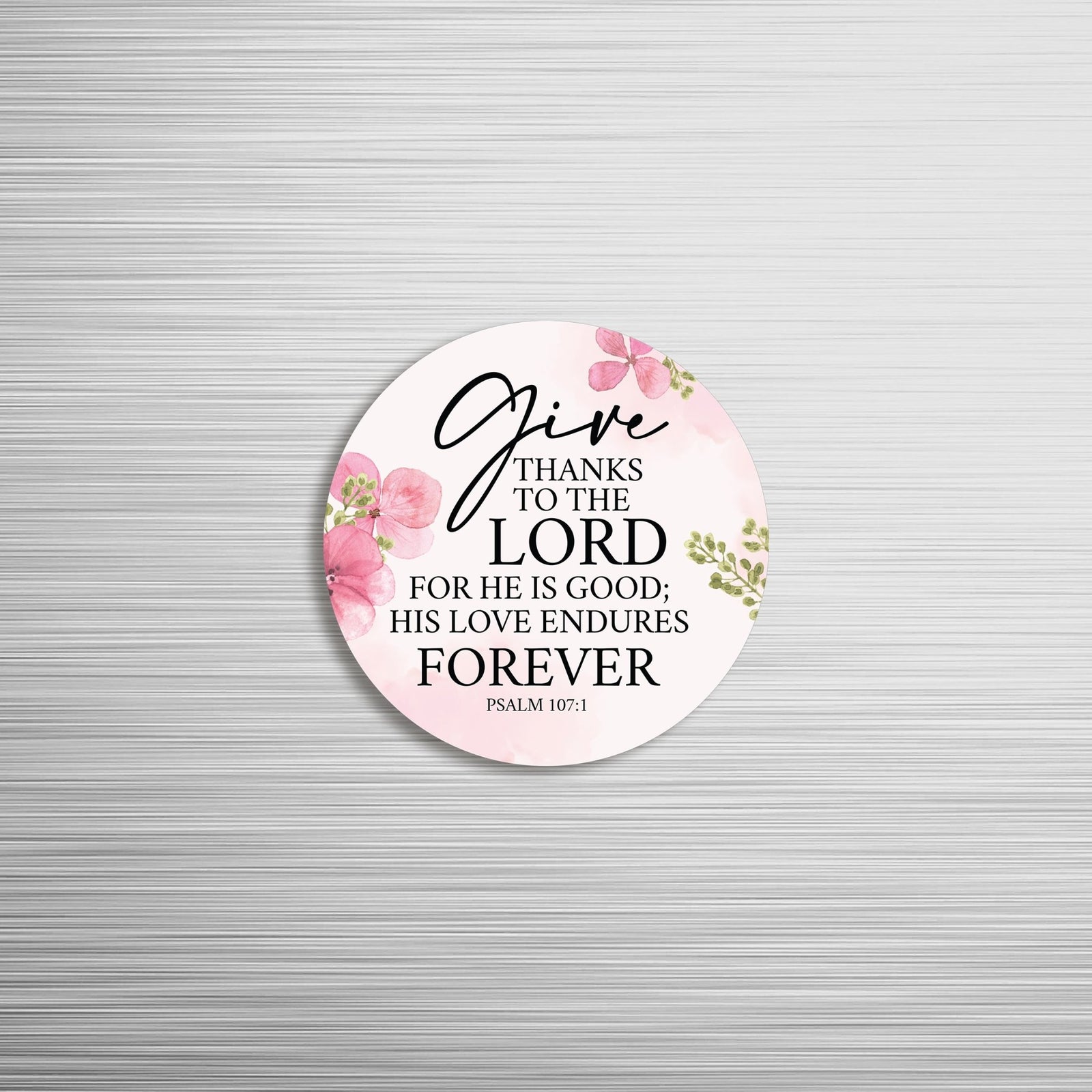 Family & Home Round Refrigerator Magnet Perfect Gift Idea For Home Décor - Give Thanks - LifeSong Milestones