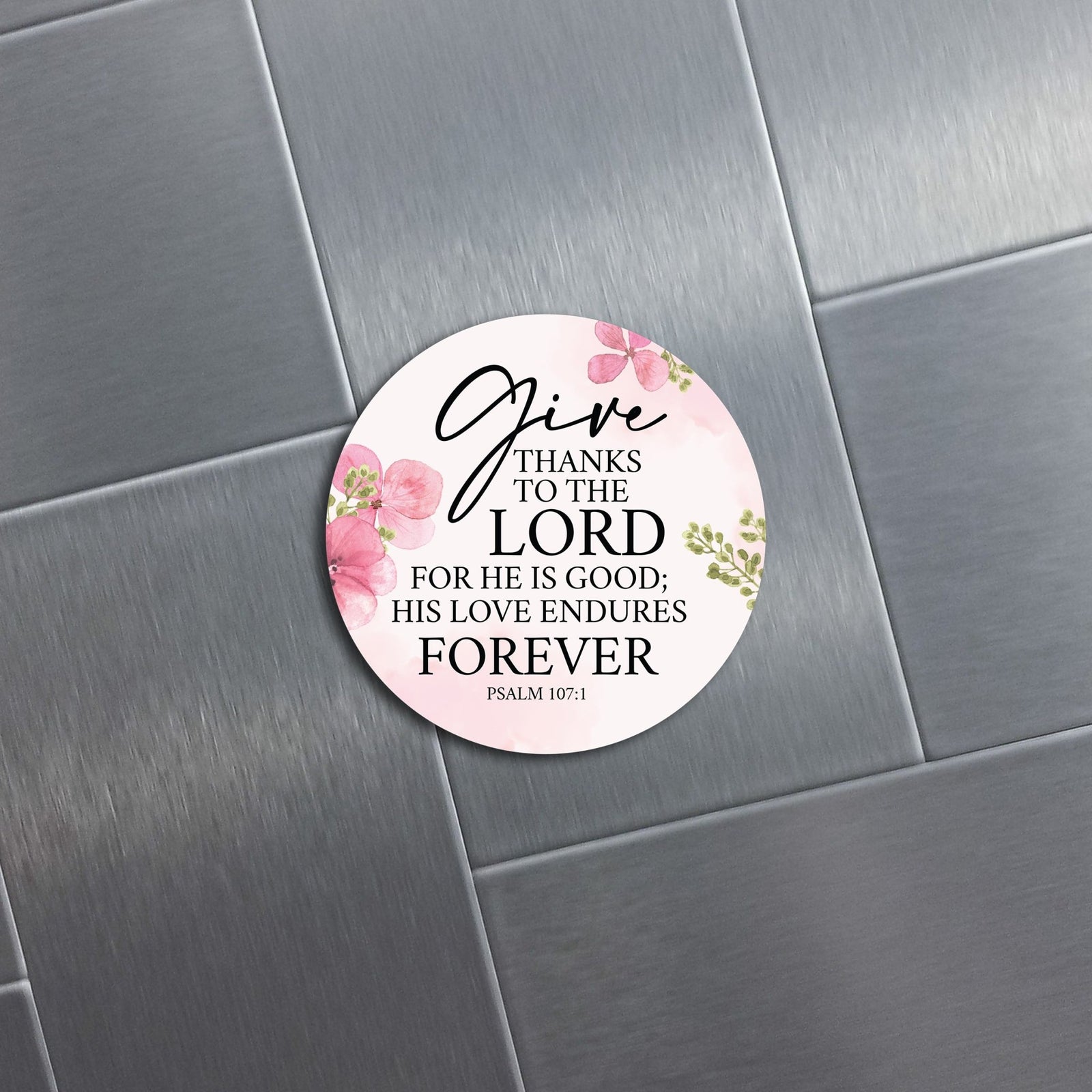 Family & Home Round Refrigerator Magnet Perfect Gift Idea For Home Décor - Give Thanks - LifeSong Milestones