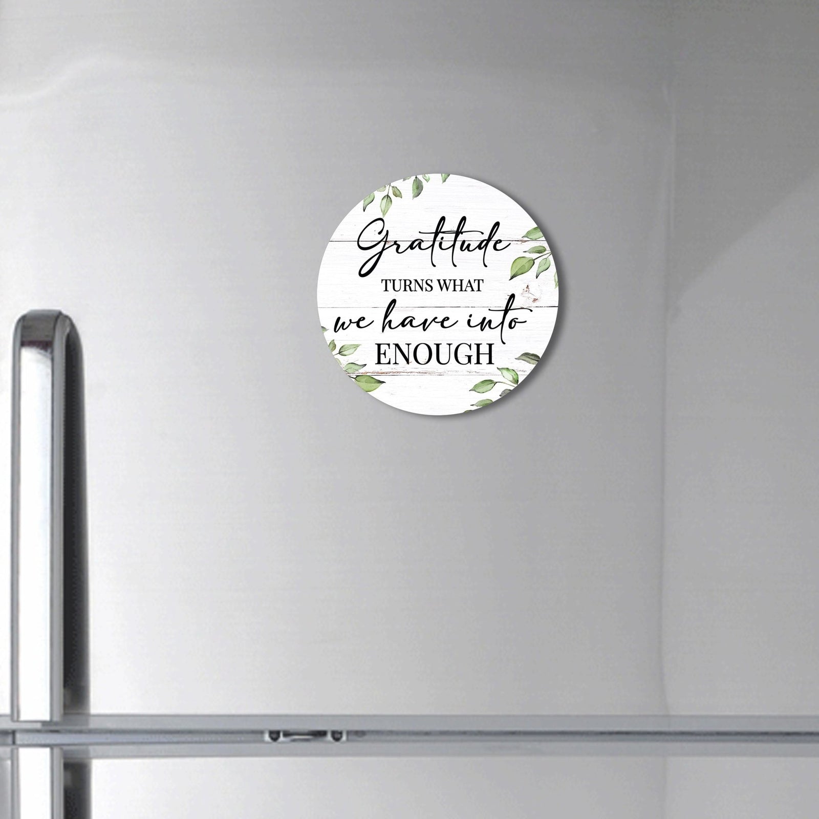 Family & Home Round Refrigerator Magnet Perfect Gift Idea For Home Décor - Gratitude Turns - LifeSong Milestones