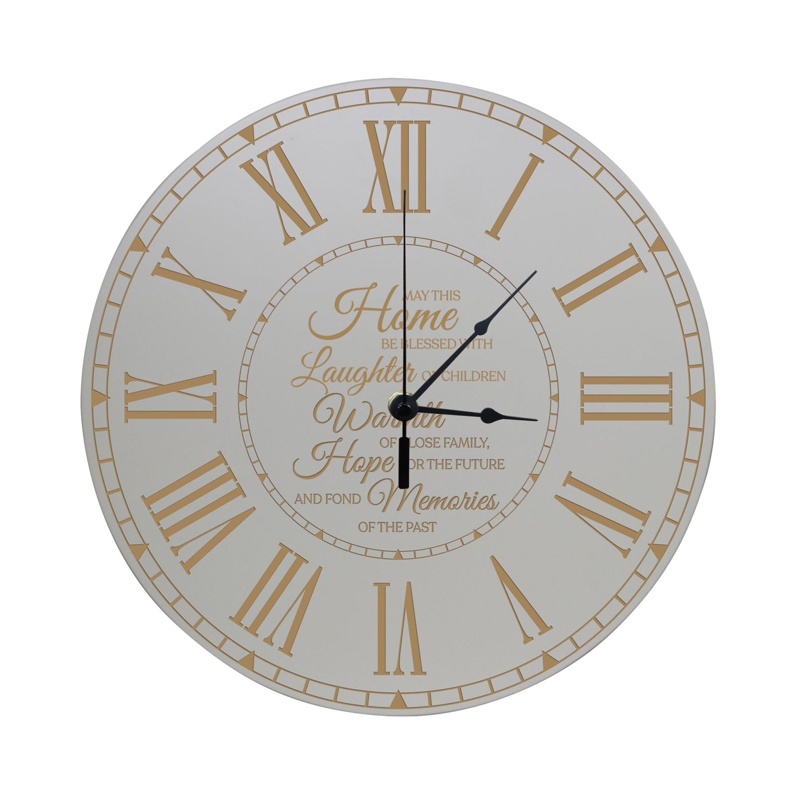 Family Wall or Desktop Clock 12” - May This Home - LifeSong Milestones