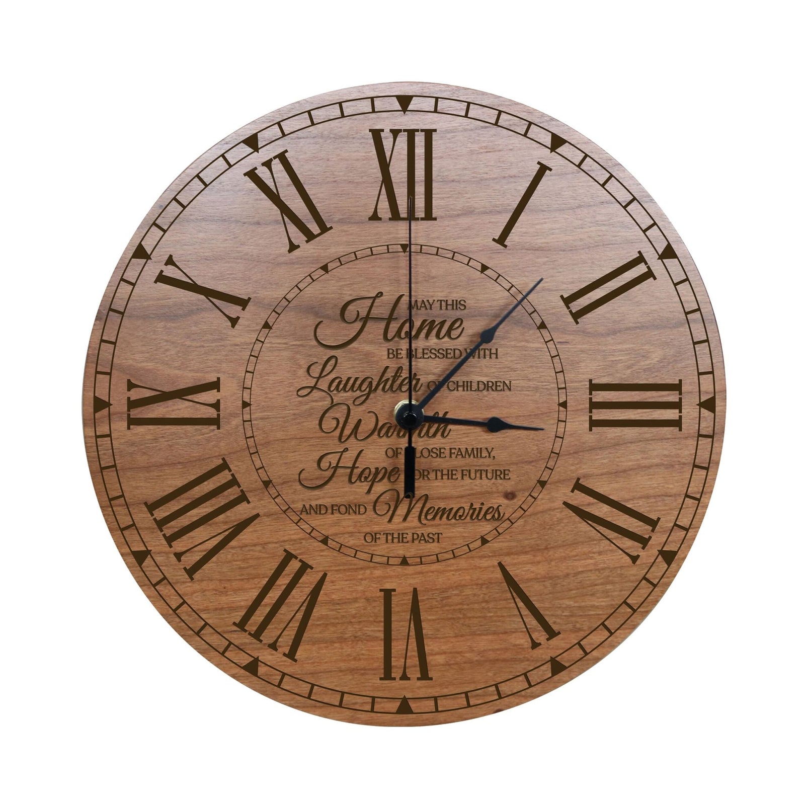 Family Wall or Desktop Clock 12” - May This Home - LifeSong Milestones