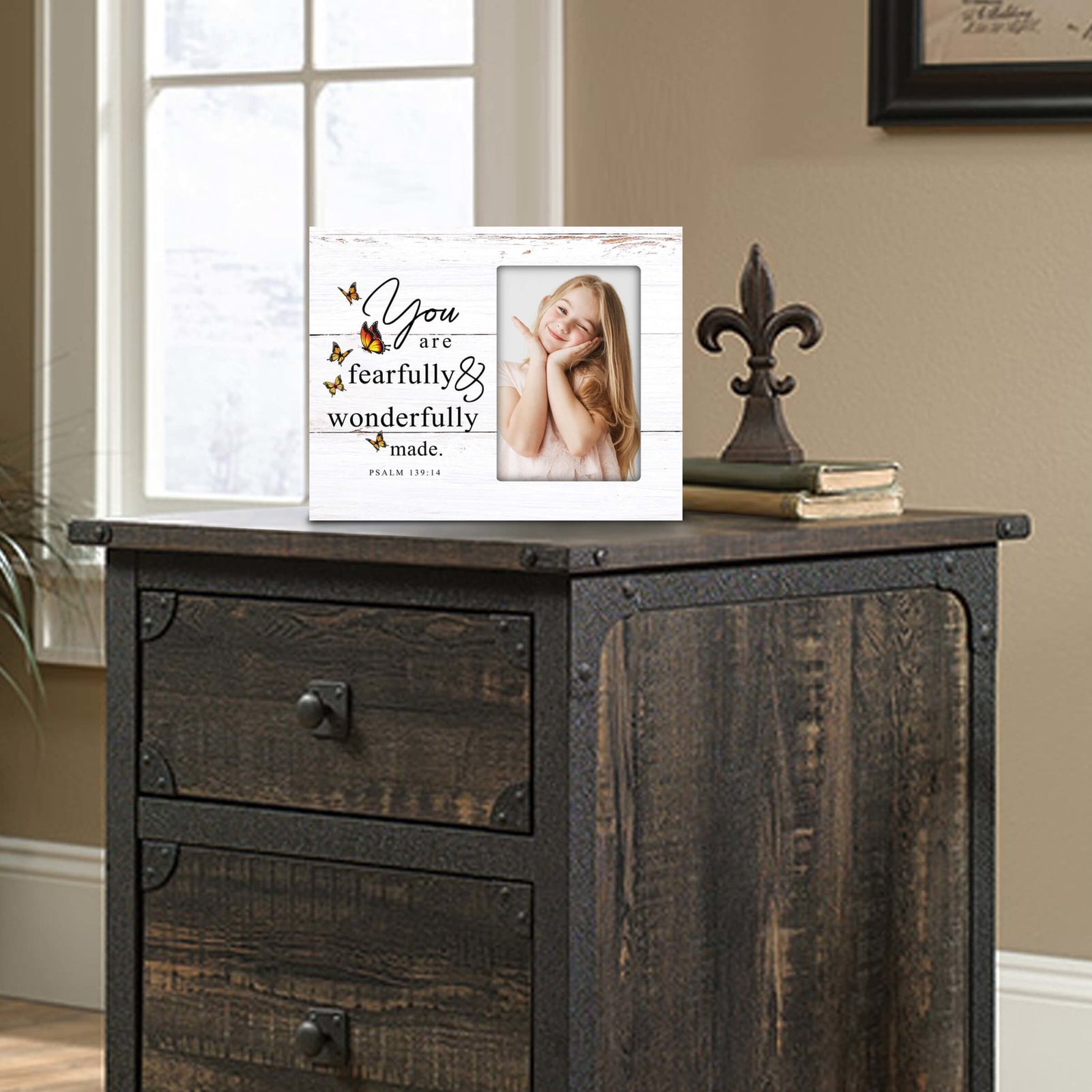 Fearfully & Wonderfully Made Wooden Picture Frame - LifeSong Milestones