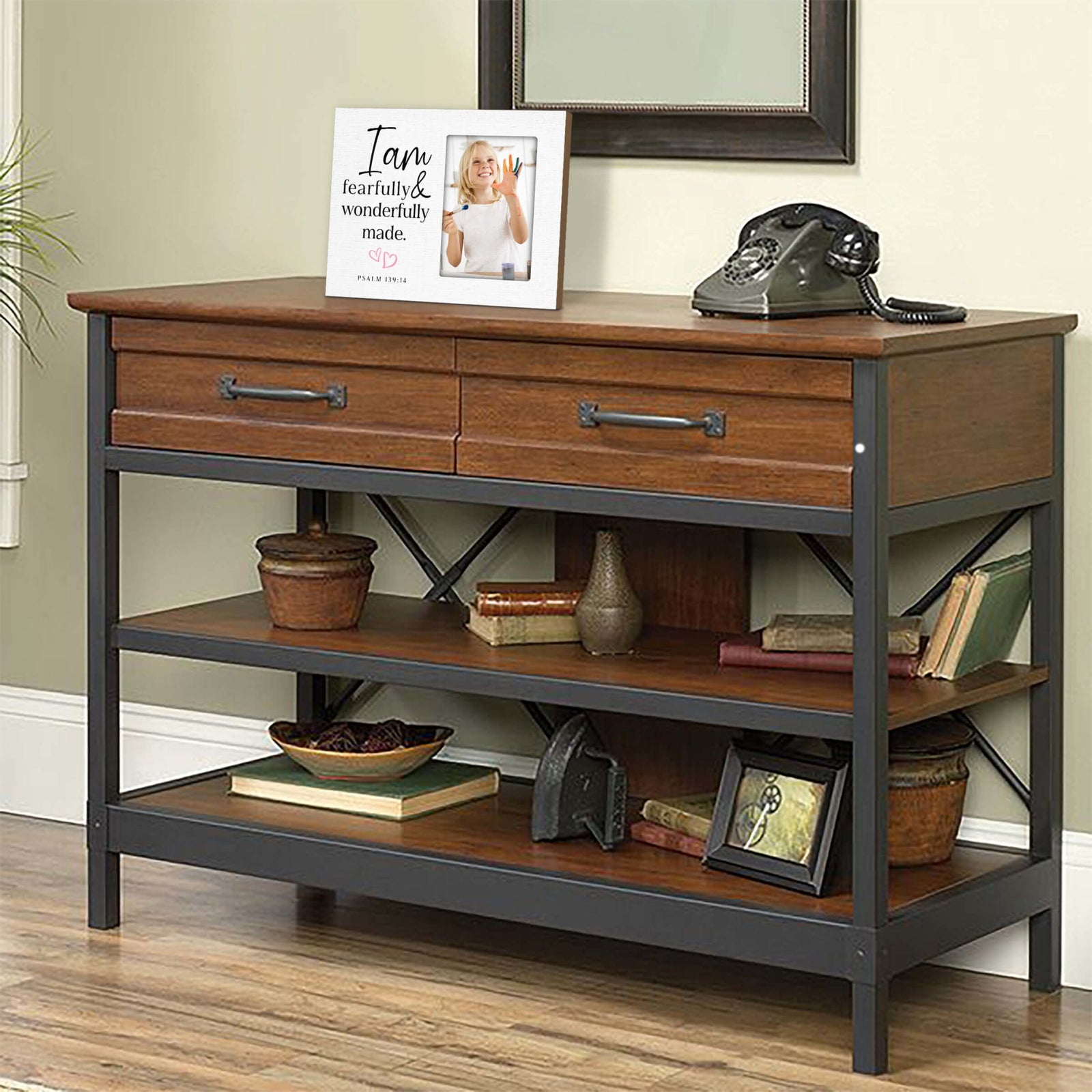 Fearfully & Wonderfully Made Wooden Picture Frame - LifeSong Milestones