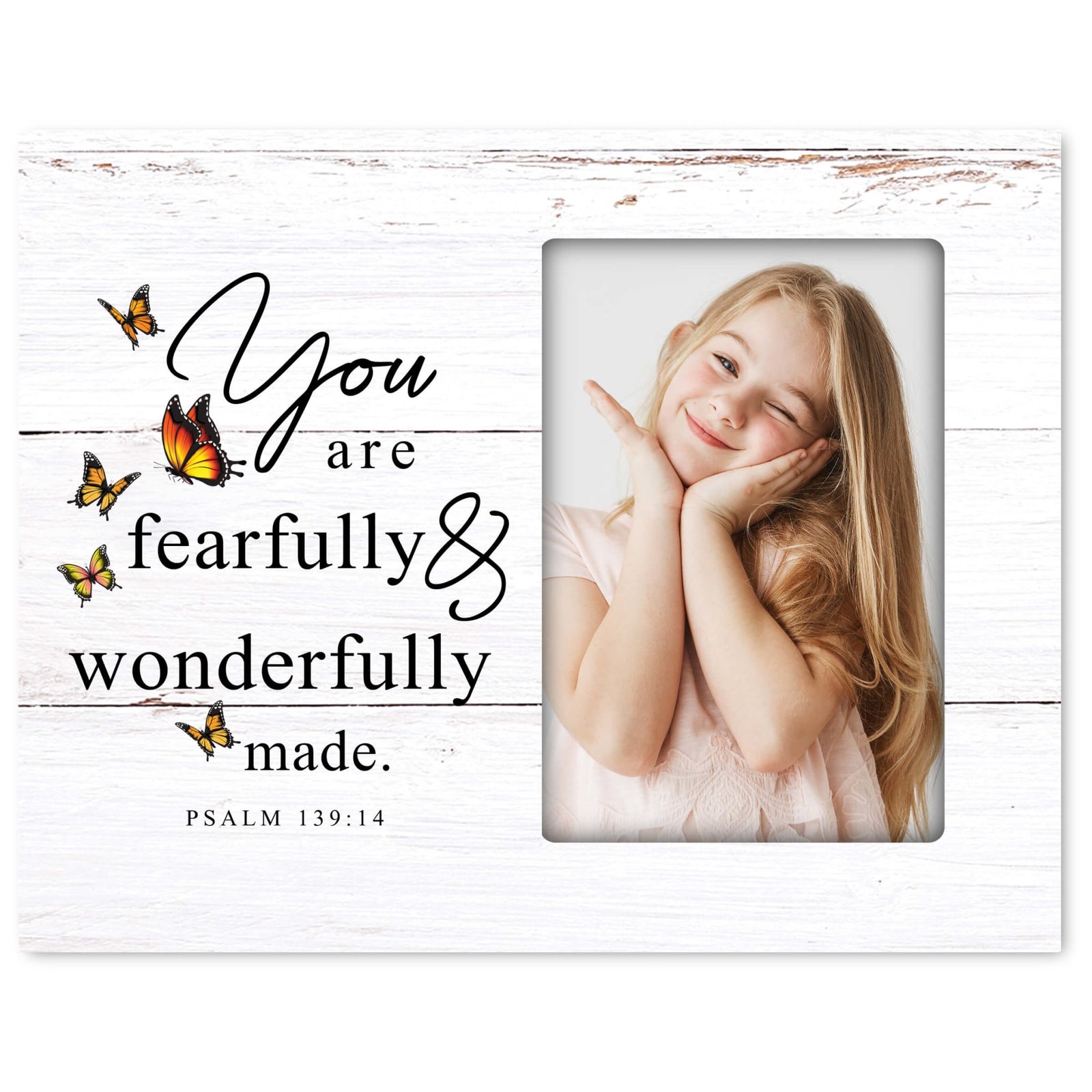 Fearfully & Wonderfully Made Wooden Picture Frame - LifeSong Milestones