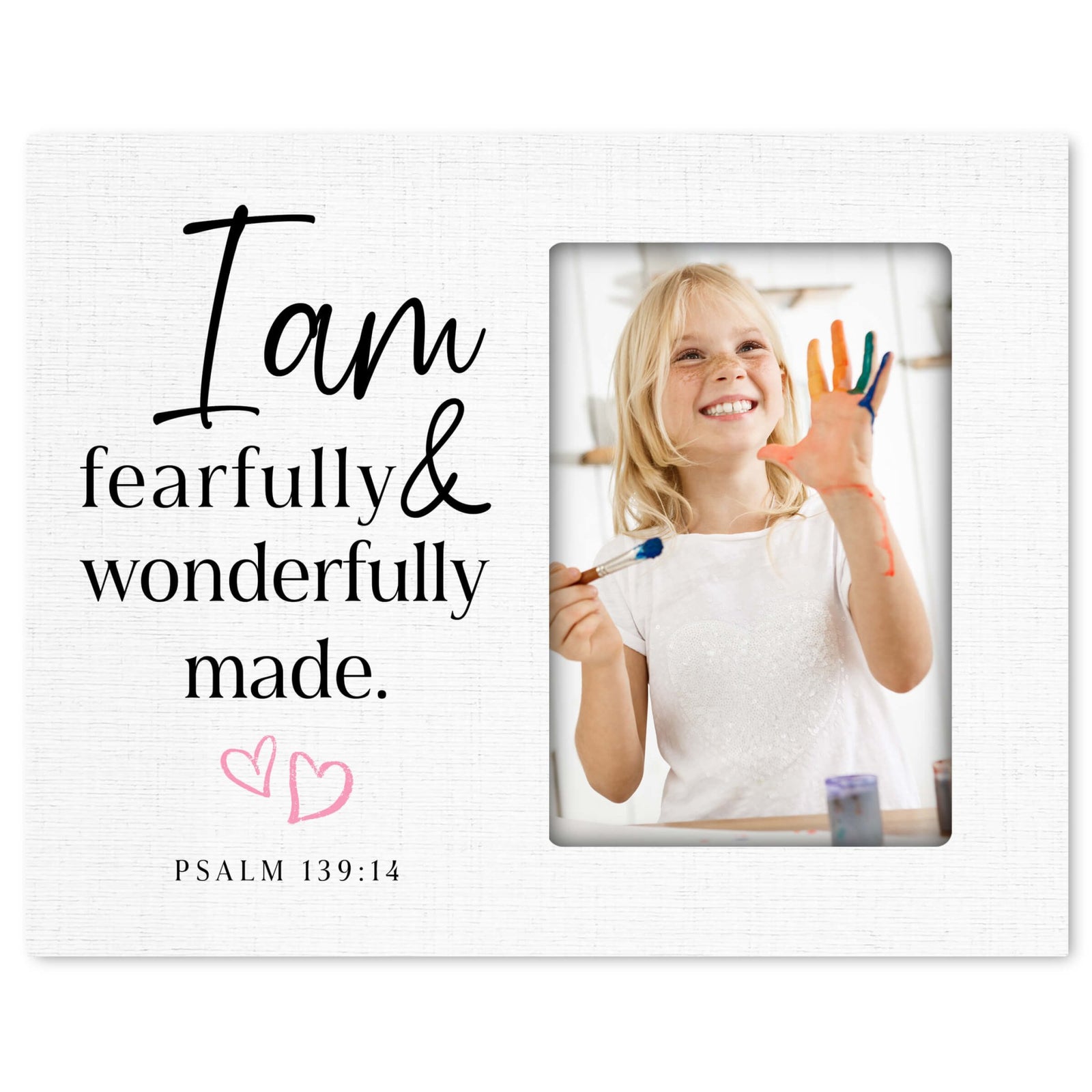 Fearfully & Wonderfully Made Wooden Picture Frame - LifeSong Milestones