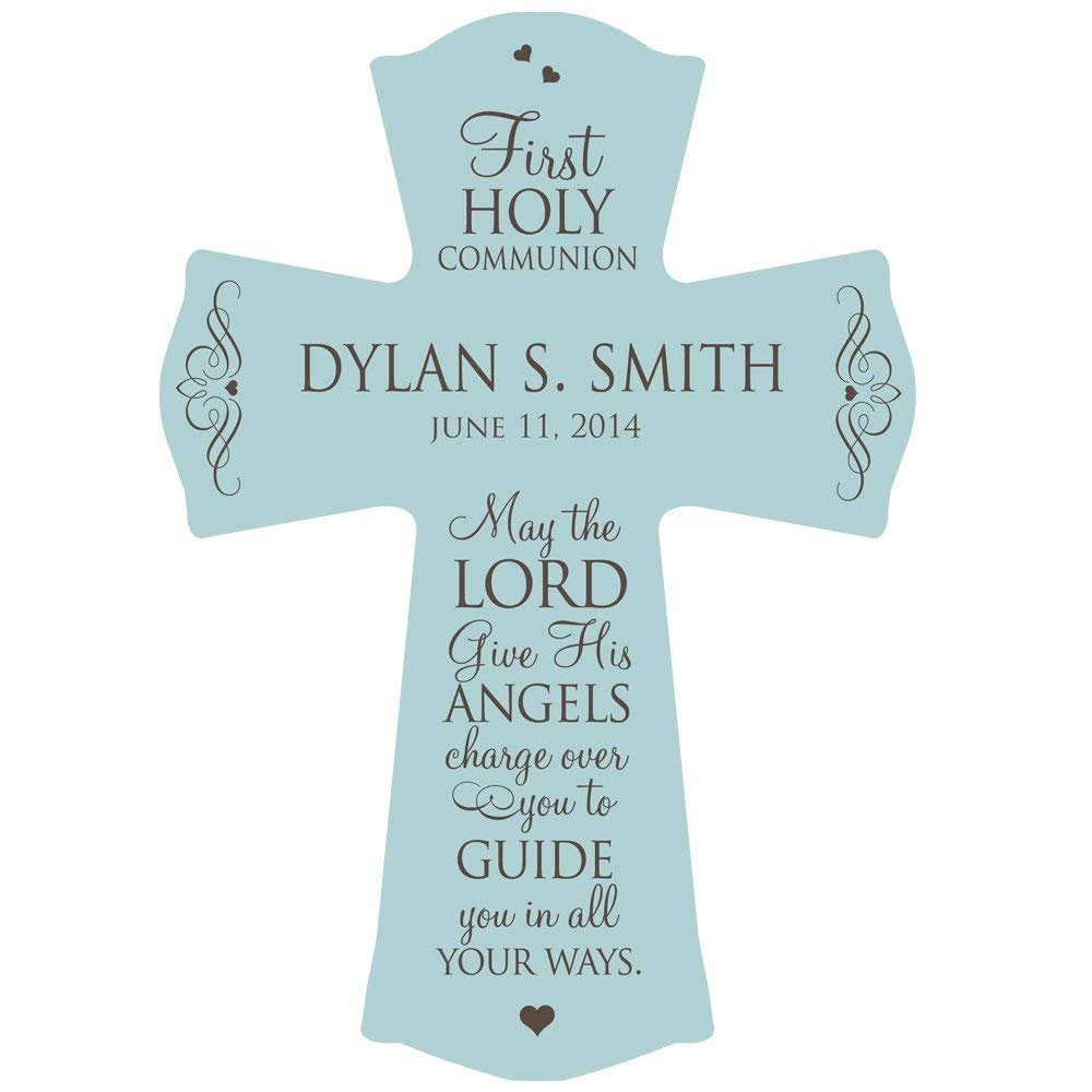 First Holy Communion Wall Cross May the Lord Give his angels - LifeSong Milestones