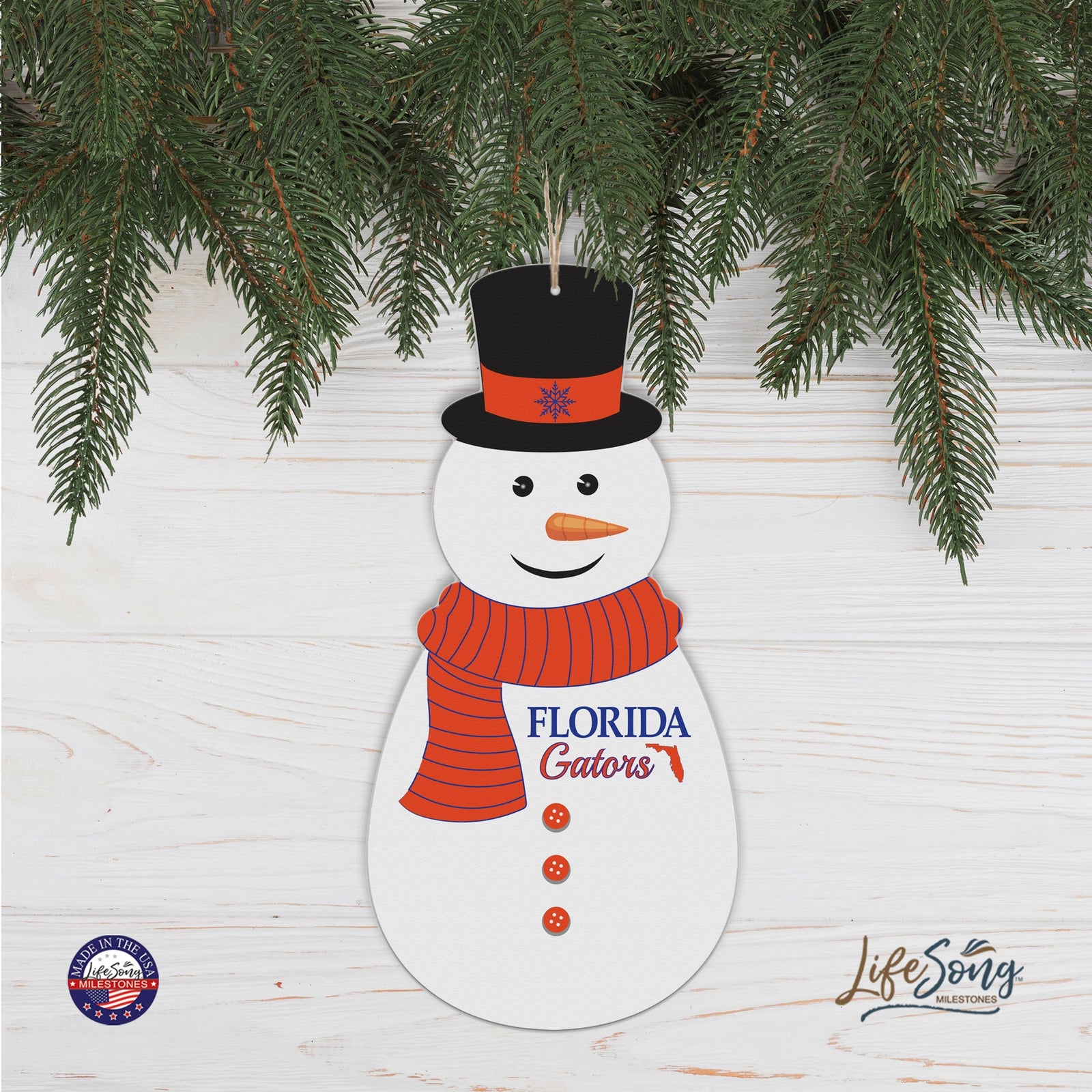 Florida Snowman Ornament Gift - LifeSong Milestones