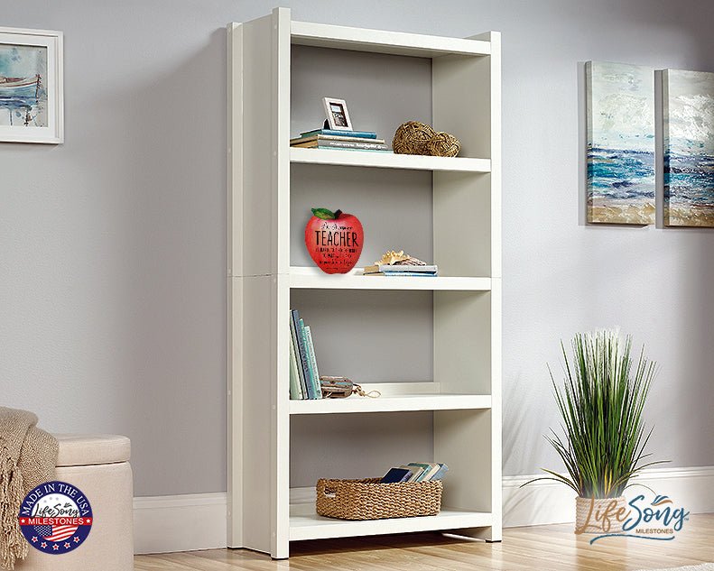 Gift For Teacher Best Teachers Teach From The Heart Apple Plaque 6x5.75in The Best Teachers For Teachers - LifeSong Milestones