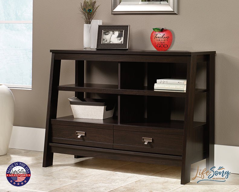 Gift For Teacher Best Teachers Teach From The Heart Apple Plaque 6x5.75in The Best Teachers For Teachers - LifeSong Milestones