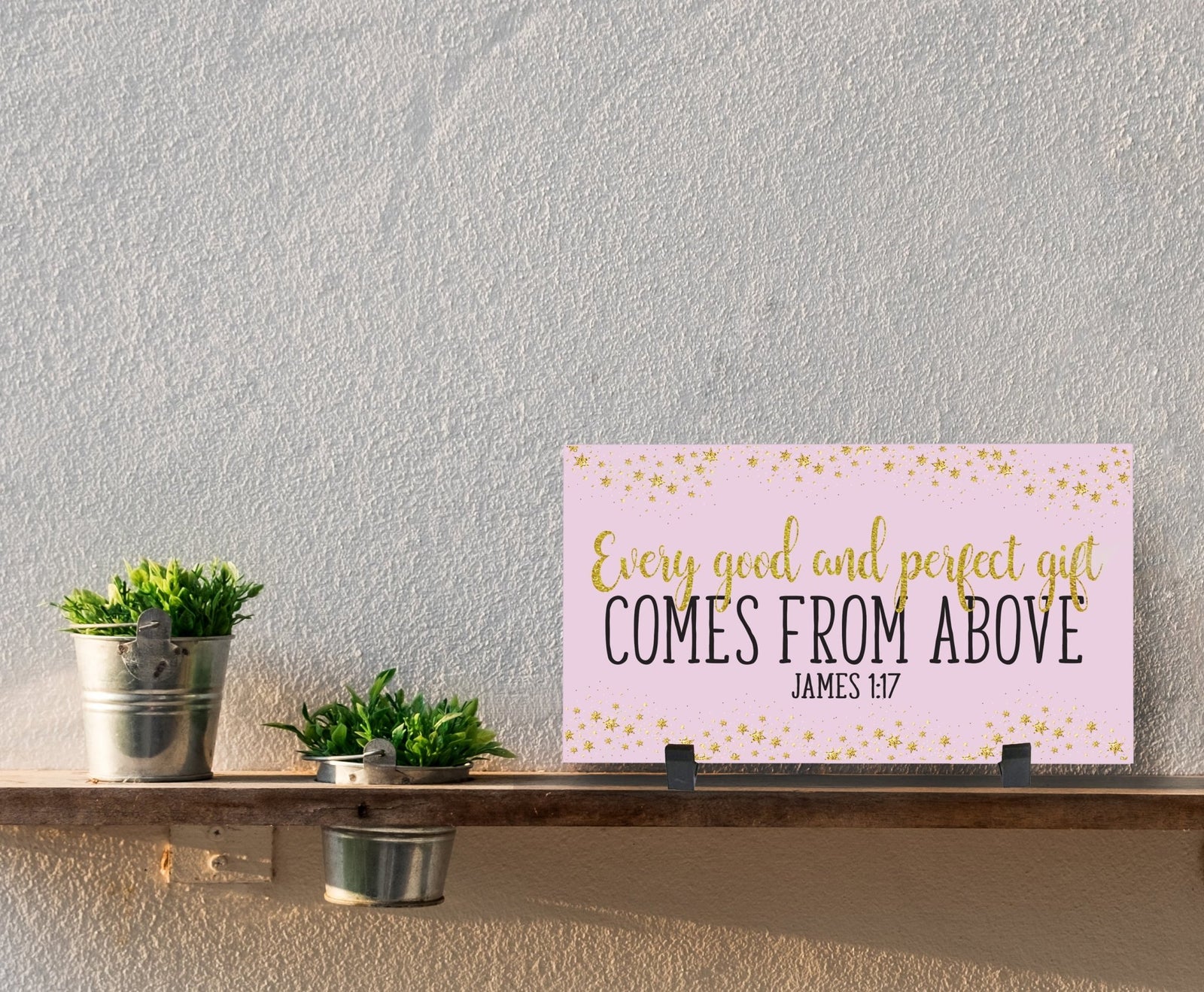 Baptismal Wooden Wall Plaque Gift for Girls