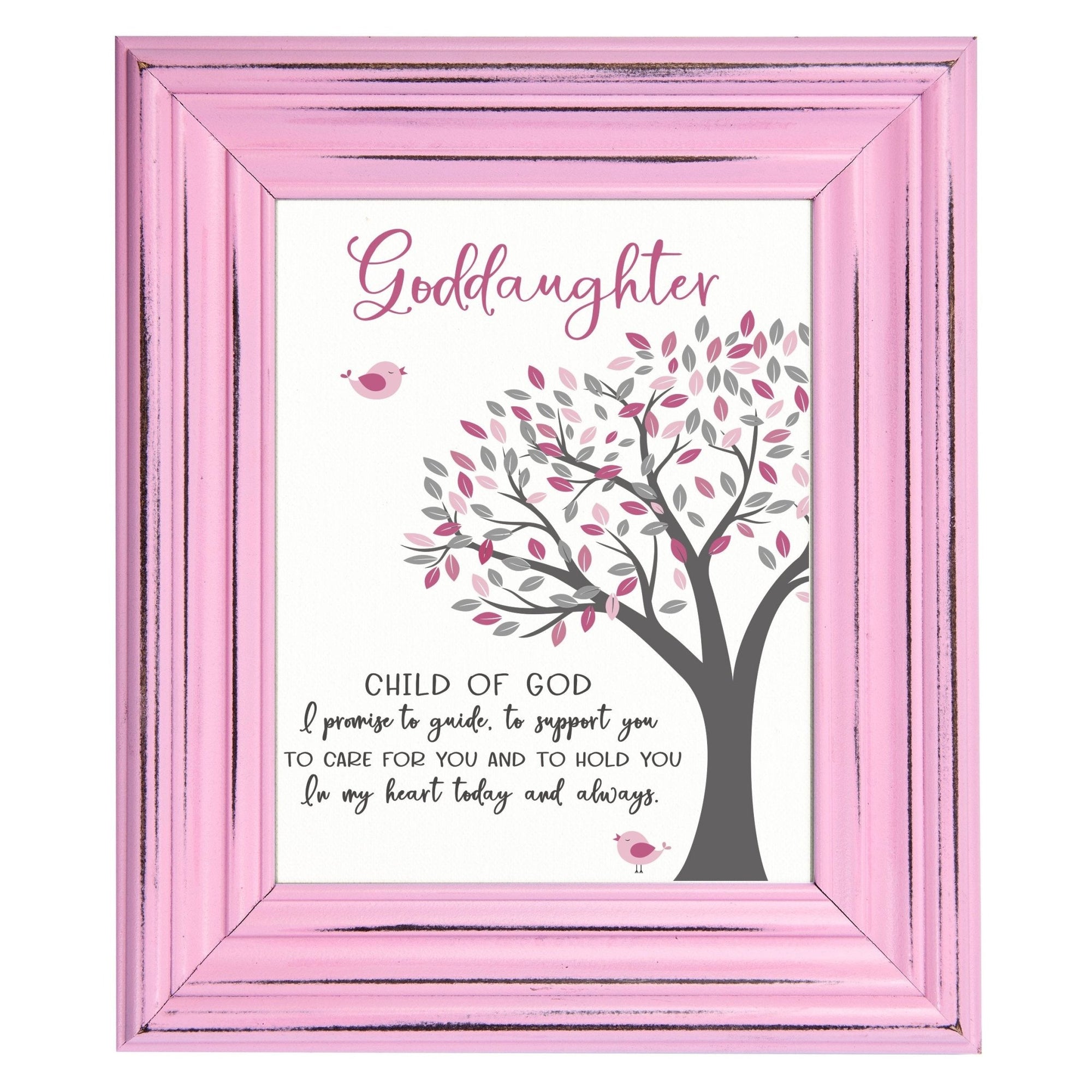 Lifesong Milestones Baptism Framed Wall Decor Signs Gifts For Boys and Girls
