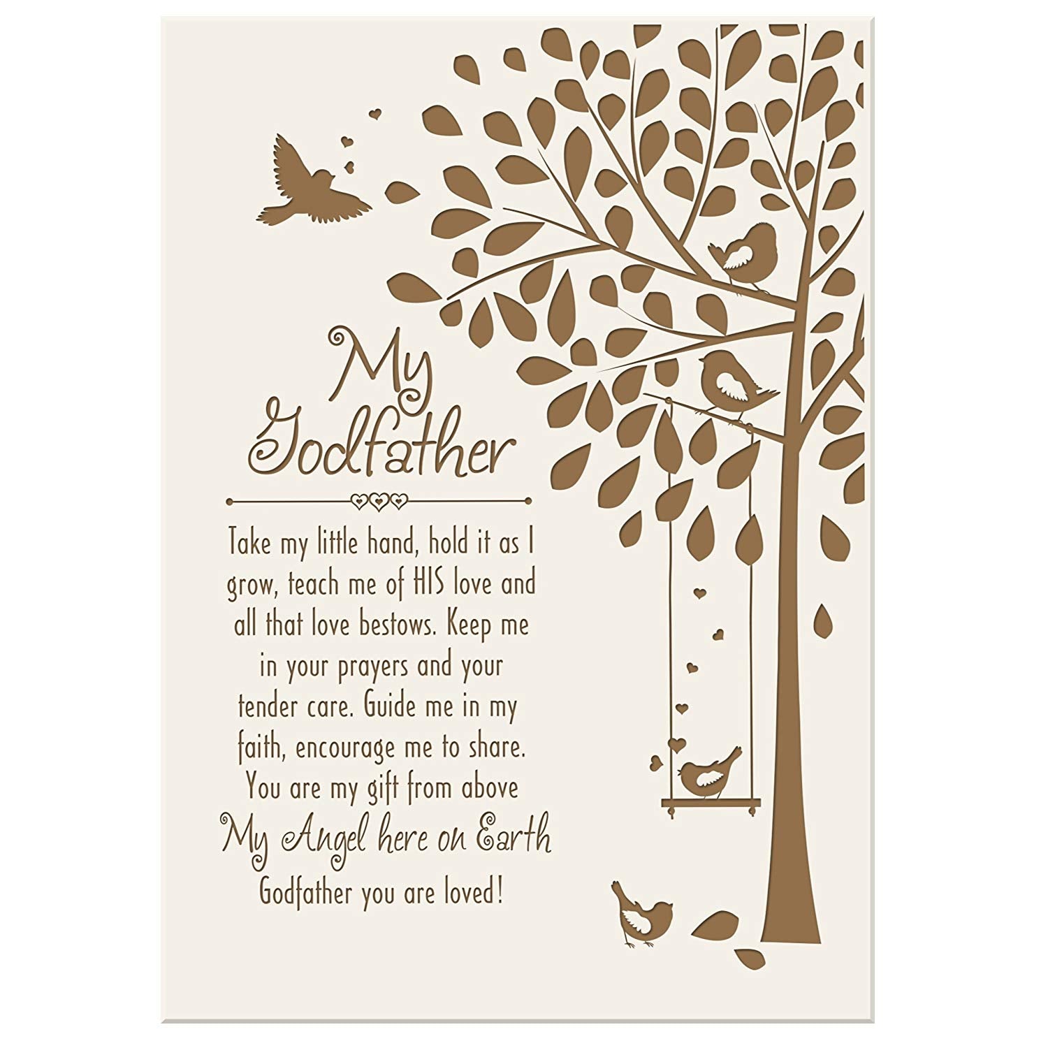 Godfather Wall Plaque Gift - My Godfather - LifeSong Milestones