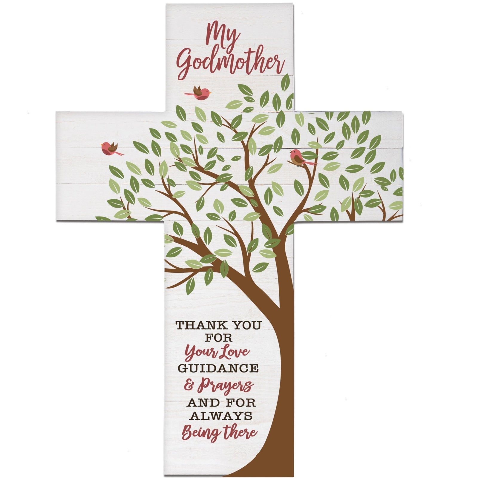 Godmother Baptism Pallet Wall Cross - LifeSong Milestones