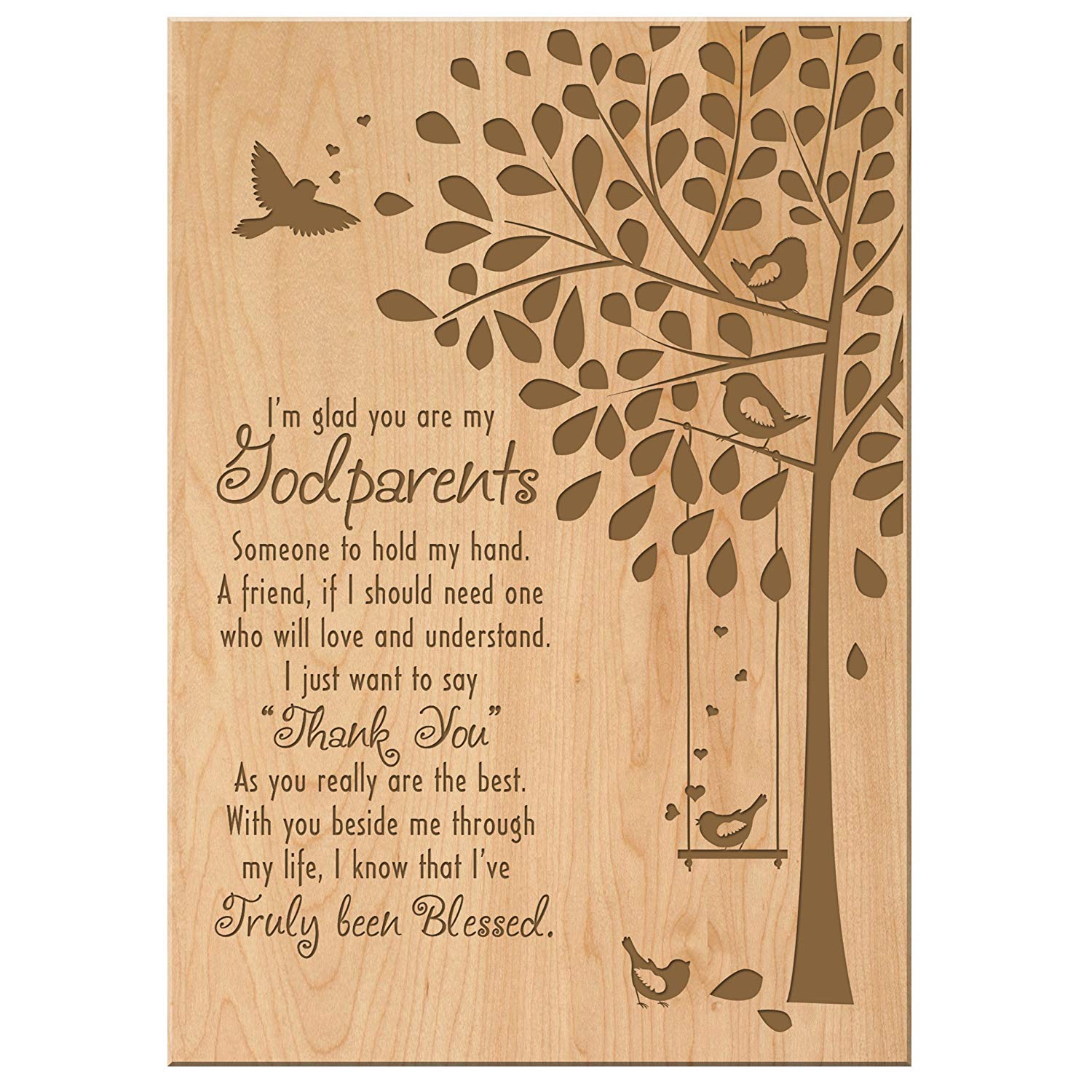 Godparent Thank You Gift from Godchild - I've Truly Been Blessed 6x8 - LifeSong Milestones