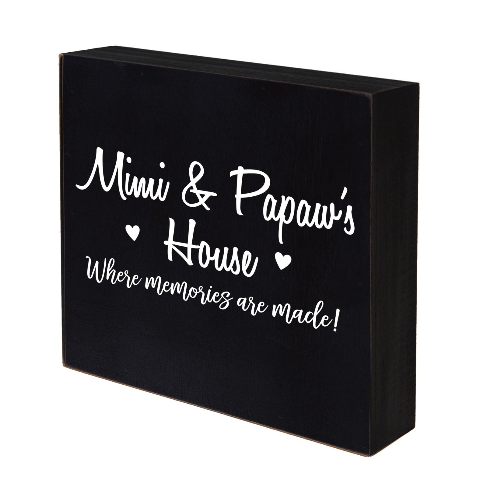 Grandparent Gifts Black 10"x10" Shadow Box - Memories - LifeSong Milestones