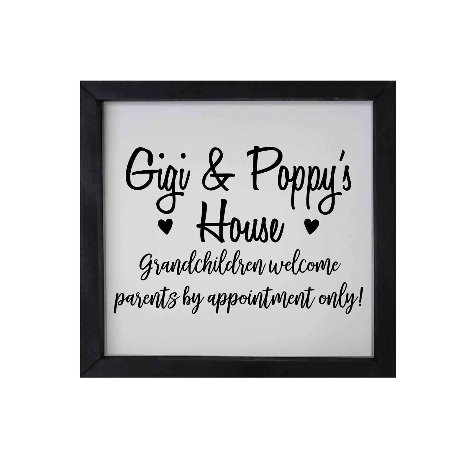 Grandparent Gifts Framed Shadow Box - Gigi & Poppy Welcome - LifeSong Milestones