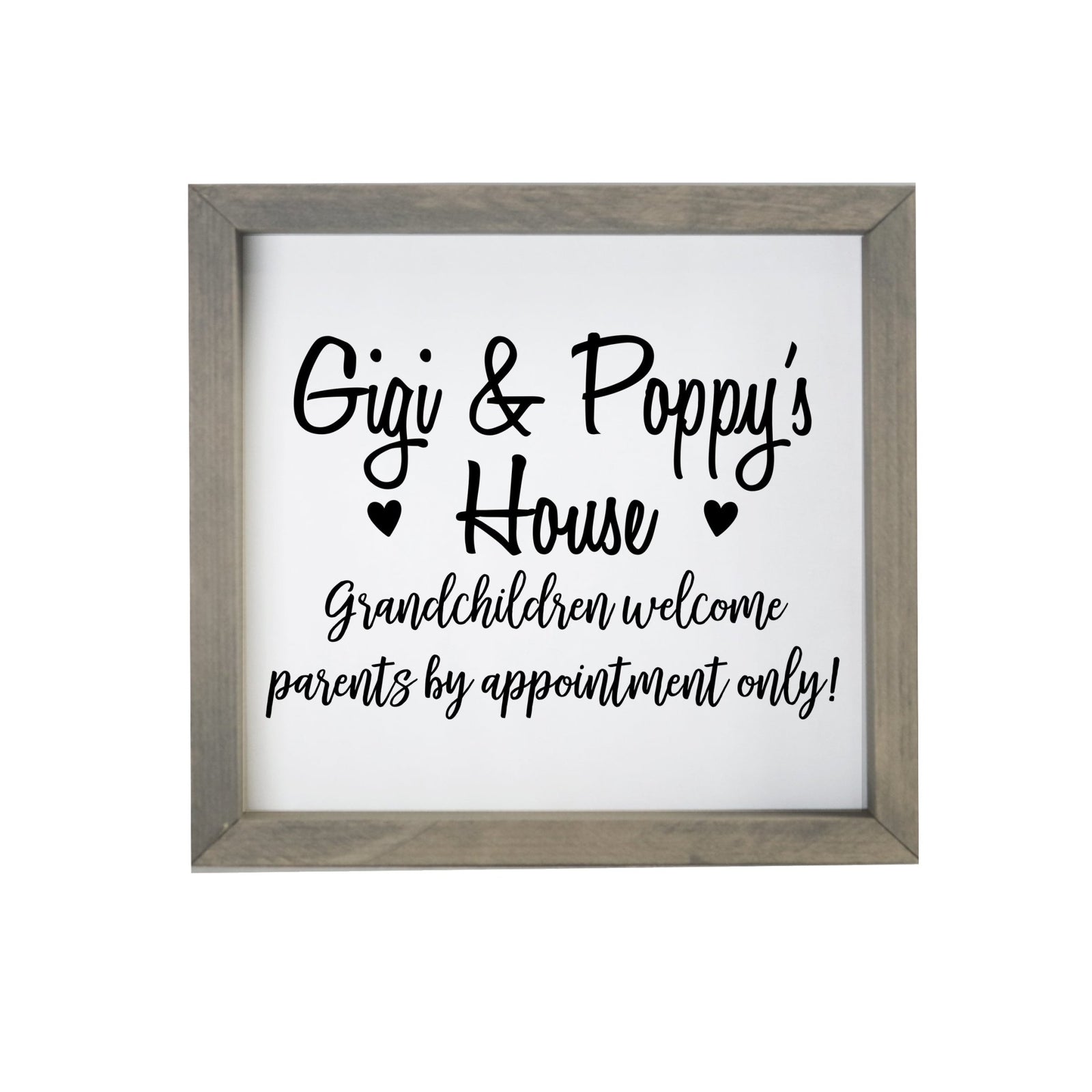 Grandparent Gifts Framed Shadow Box - Gigi & Poppy Welcome - LifeSong Milestones