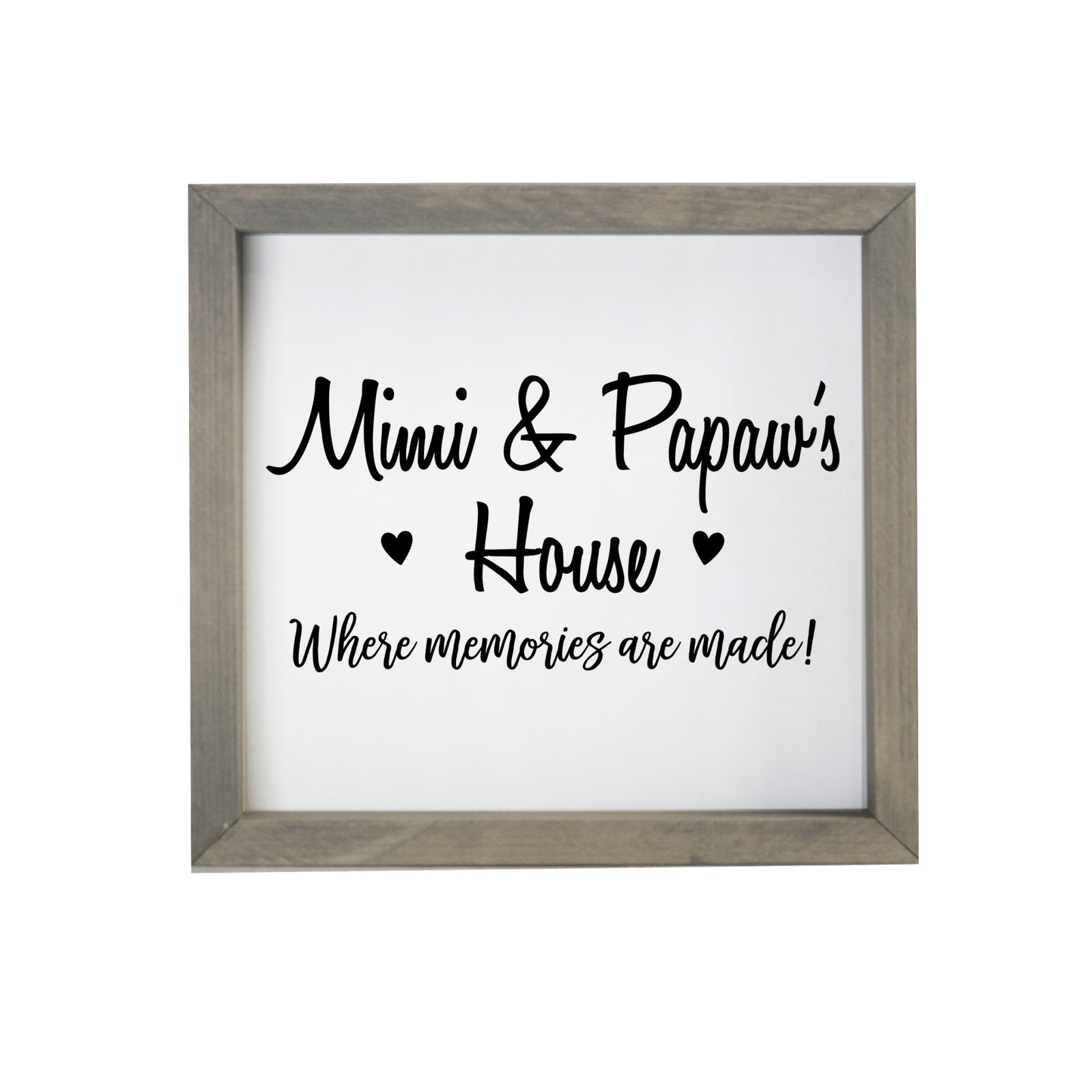 Grandparent Gifts Framed Shadow Box - Mimi & Papaw Memories - LifeSong Milestones