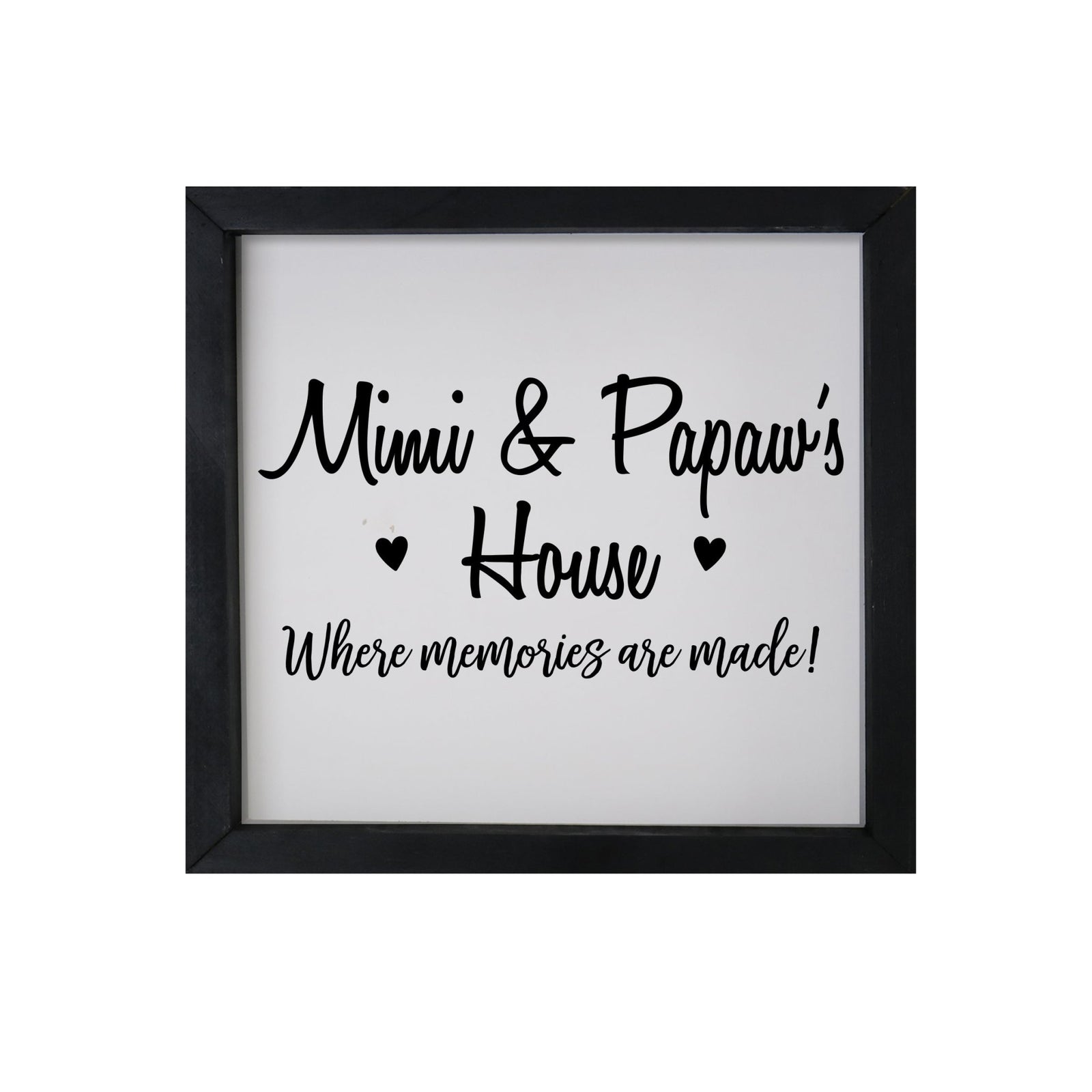 Grandparent Gifts Framed Shadow Box - Mimi & Papaw Memories - LifeSong Milestones