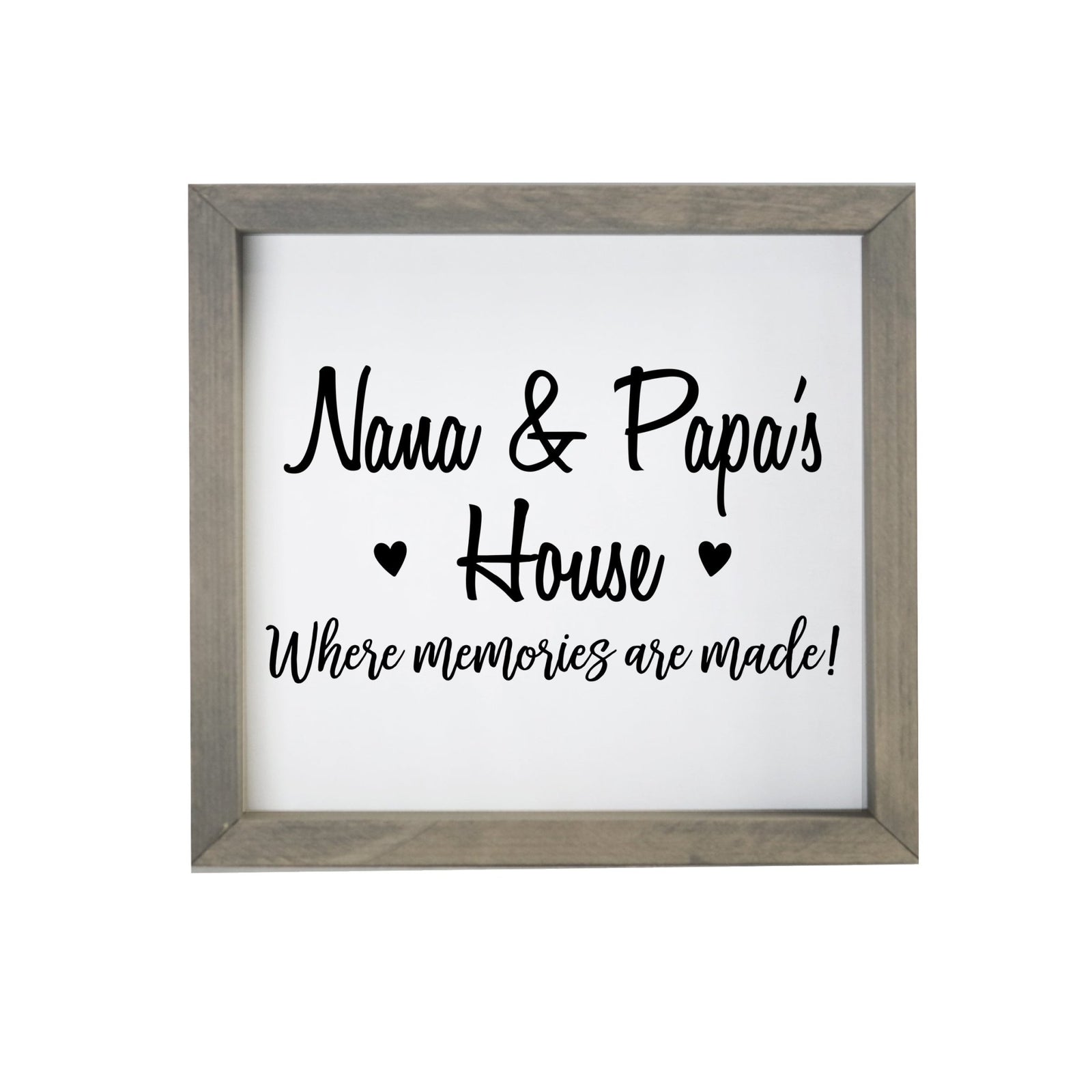 Grandparent Gifts Framed Shadow Box - Nana & Papa Memories - LifeSong Milestones