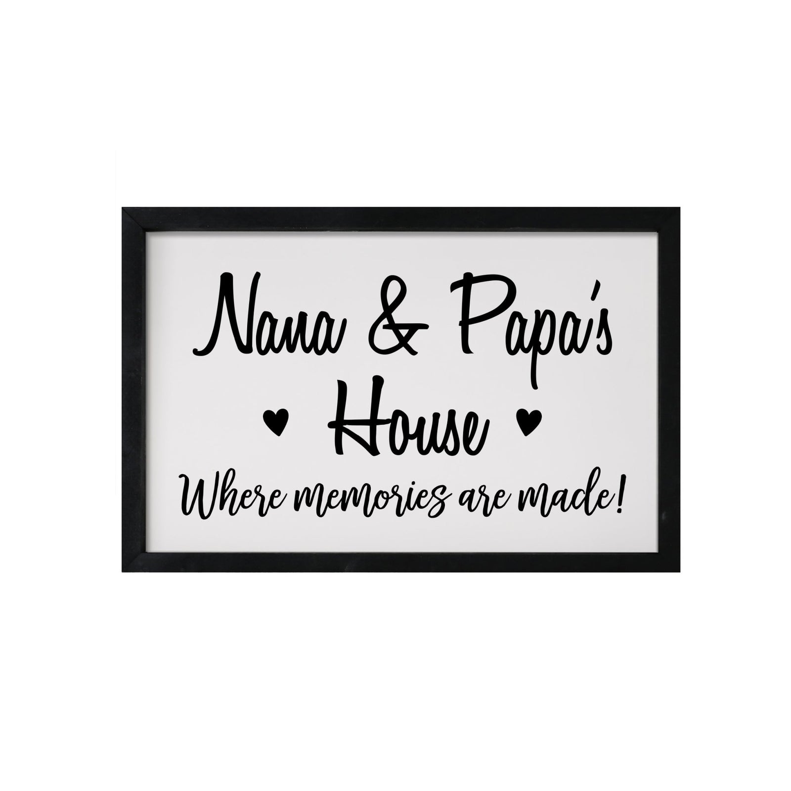 Grandparent Gifts Framed Shadow Box - Nana & Papa Memories - LifeSong Milestones