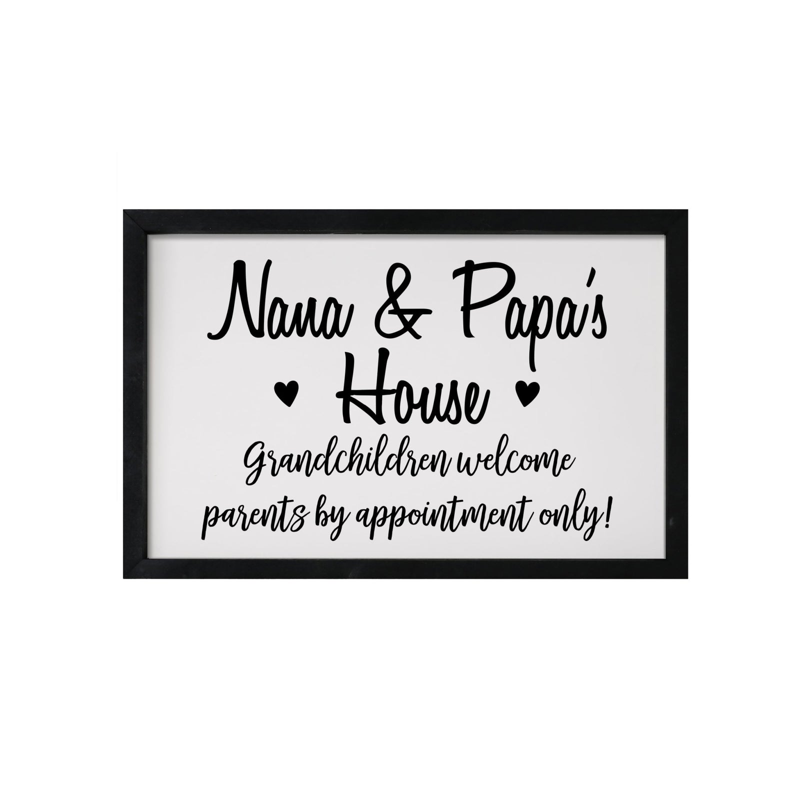 Grandparent Gifts Framed Shadow Box - Nana & Papa Welcome - LifeSong Milestones