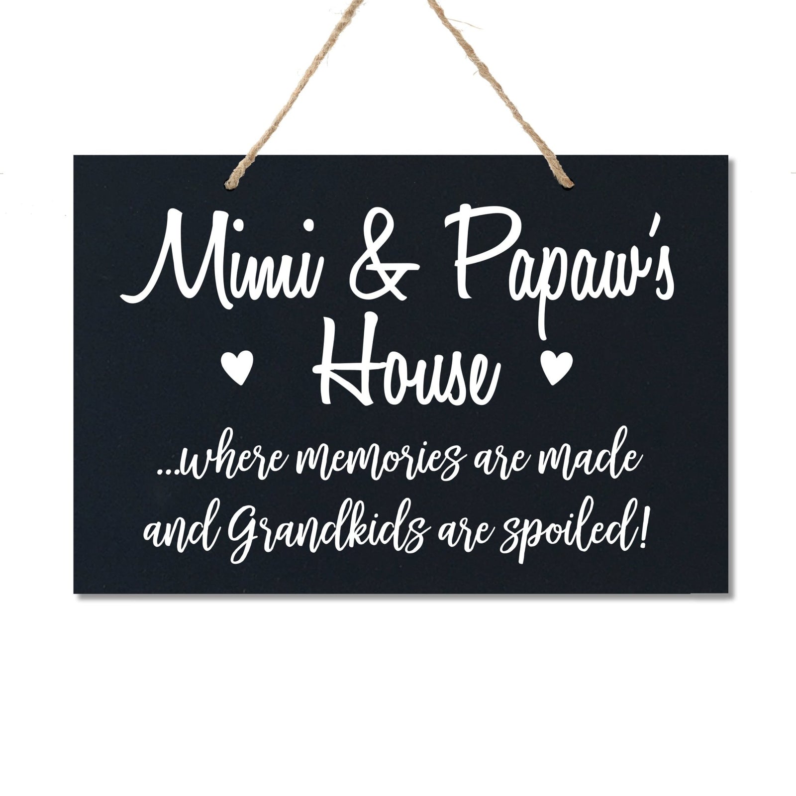 Grandparent Wall Hanging Sign Gift - Grandkids Spoiled - LifeSong Milestones