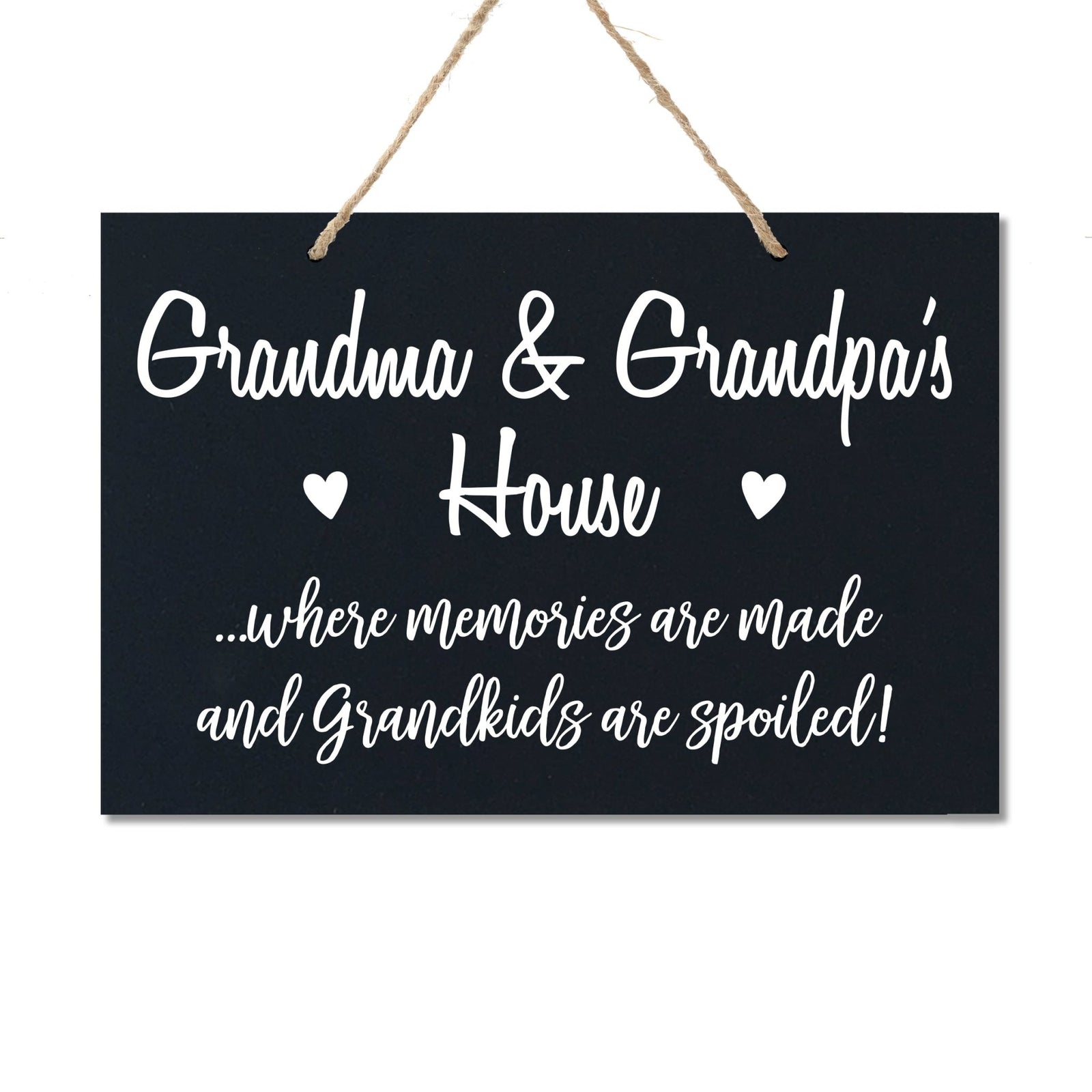 Grandparent Wall Hanging Sign Gift - Grandkids Spoiled - LifeSong Milestones