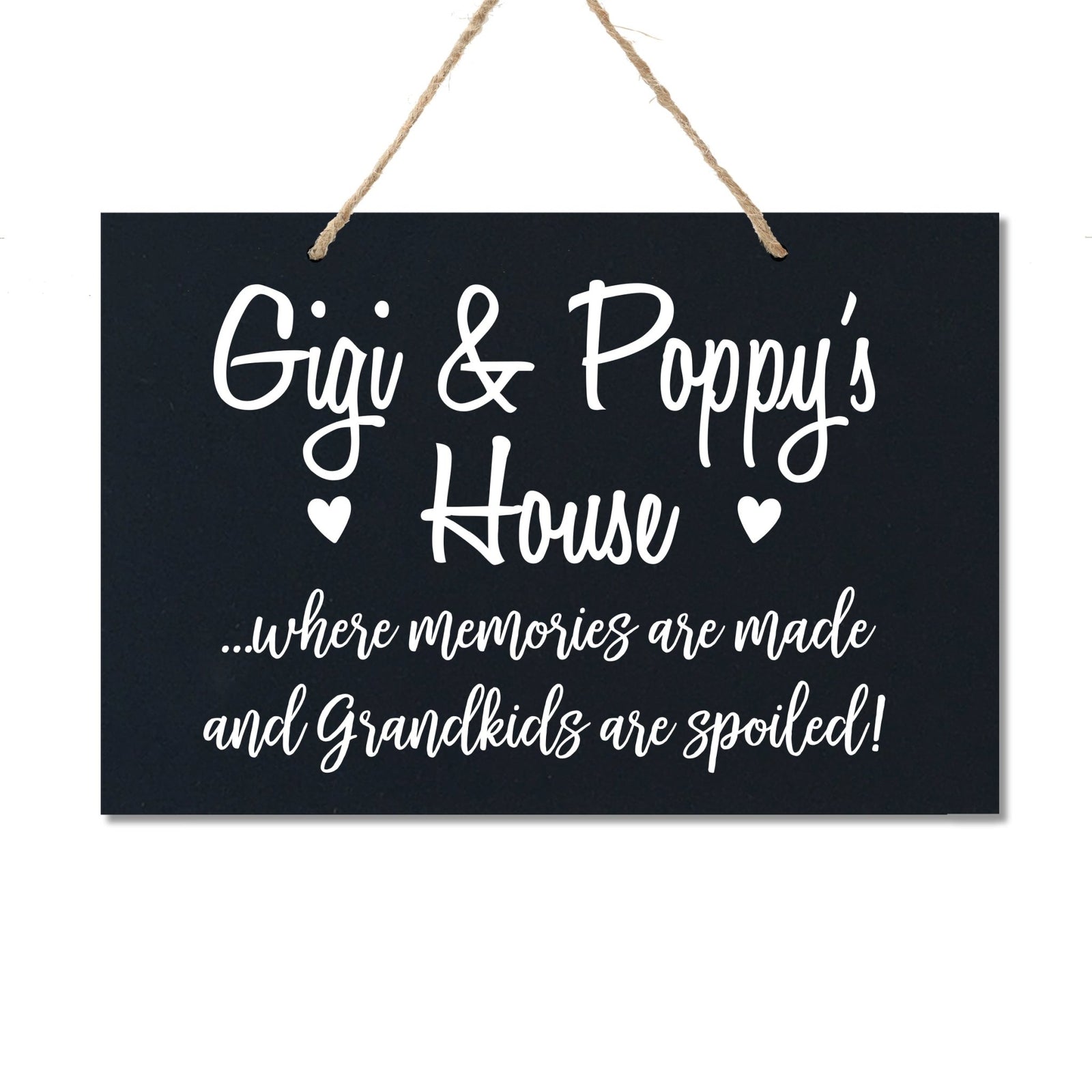 Grandparent Wall Hanging Sign Gift - Grandkids Spoiled - LifeSong Milestones