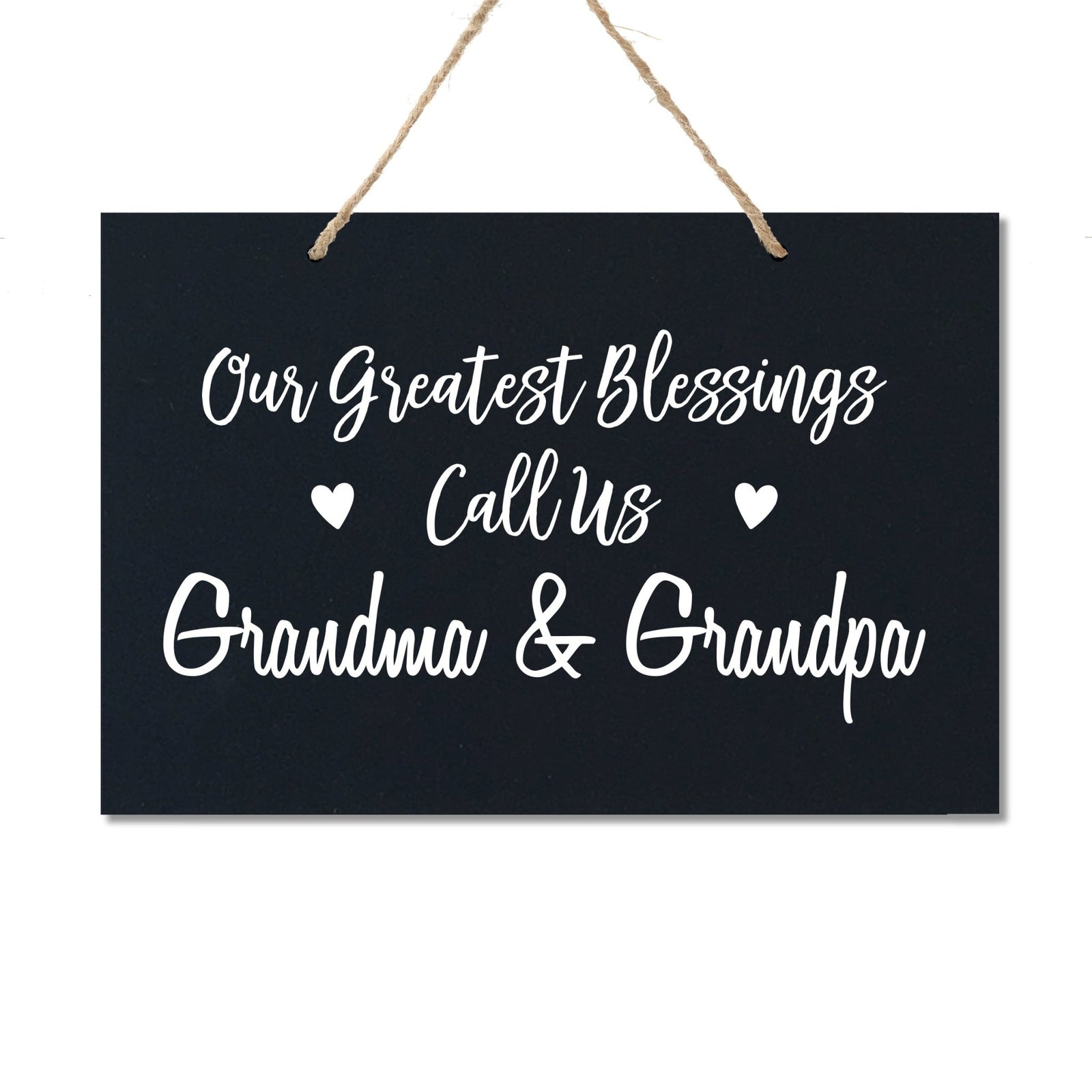 Grandparent Wall Hanging Sign Gift - Greatest Blessings - LifeSong Milestones